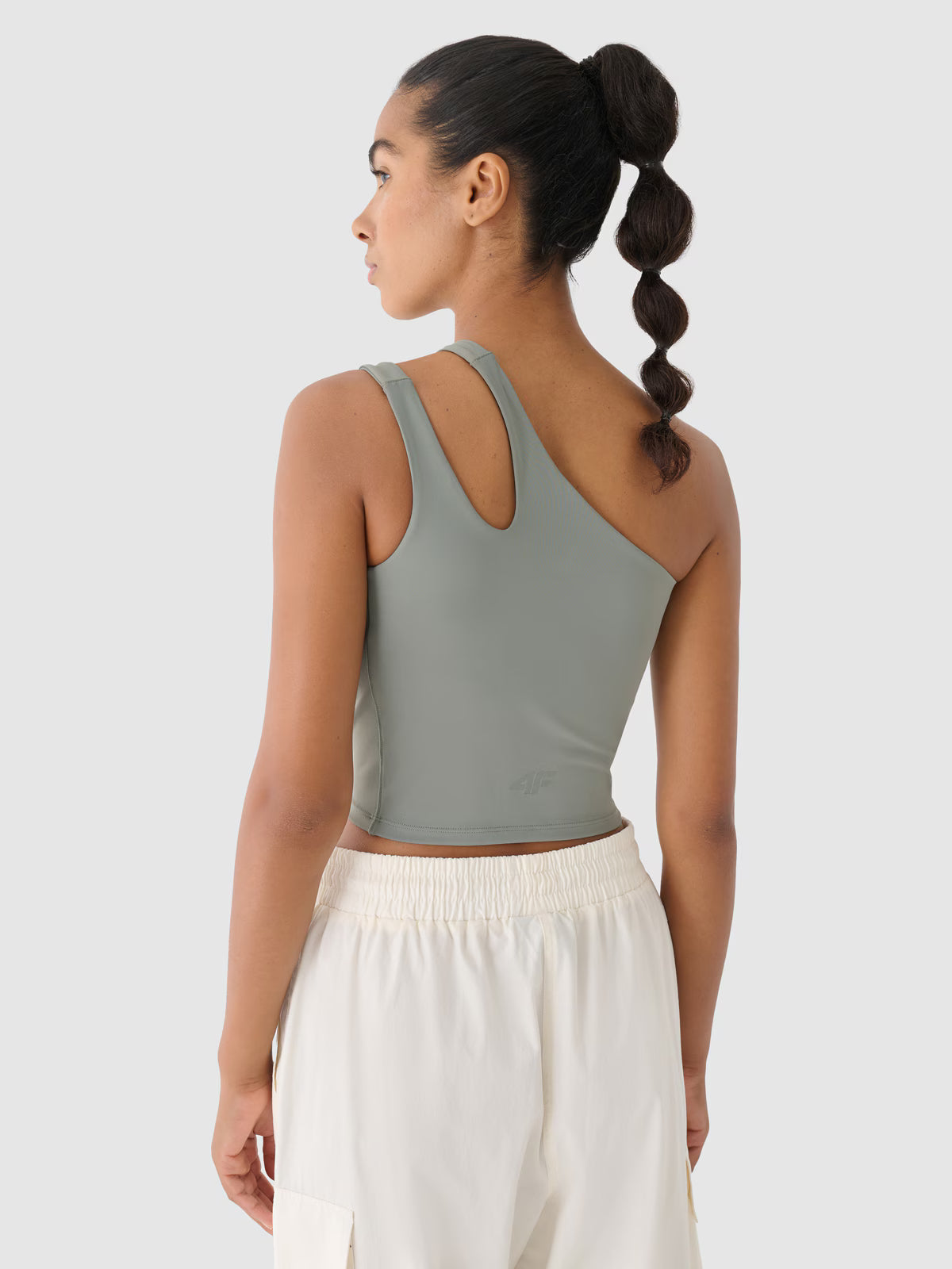 Crop top treningowy na jedno ramię 4F x Anna Lewandowska