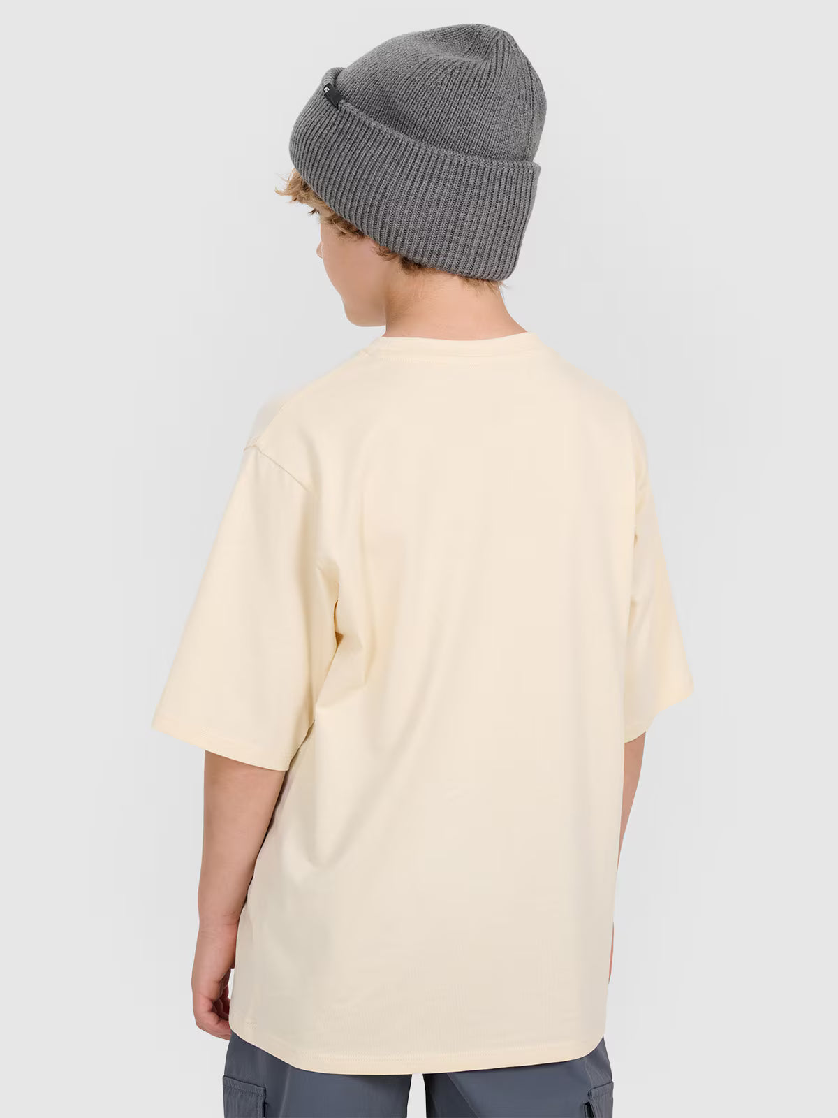 T-shirt oversize z nadrukiem chłopięcy
