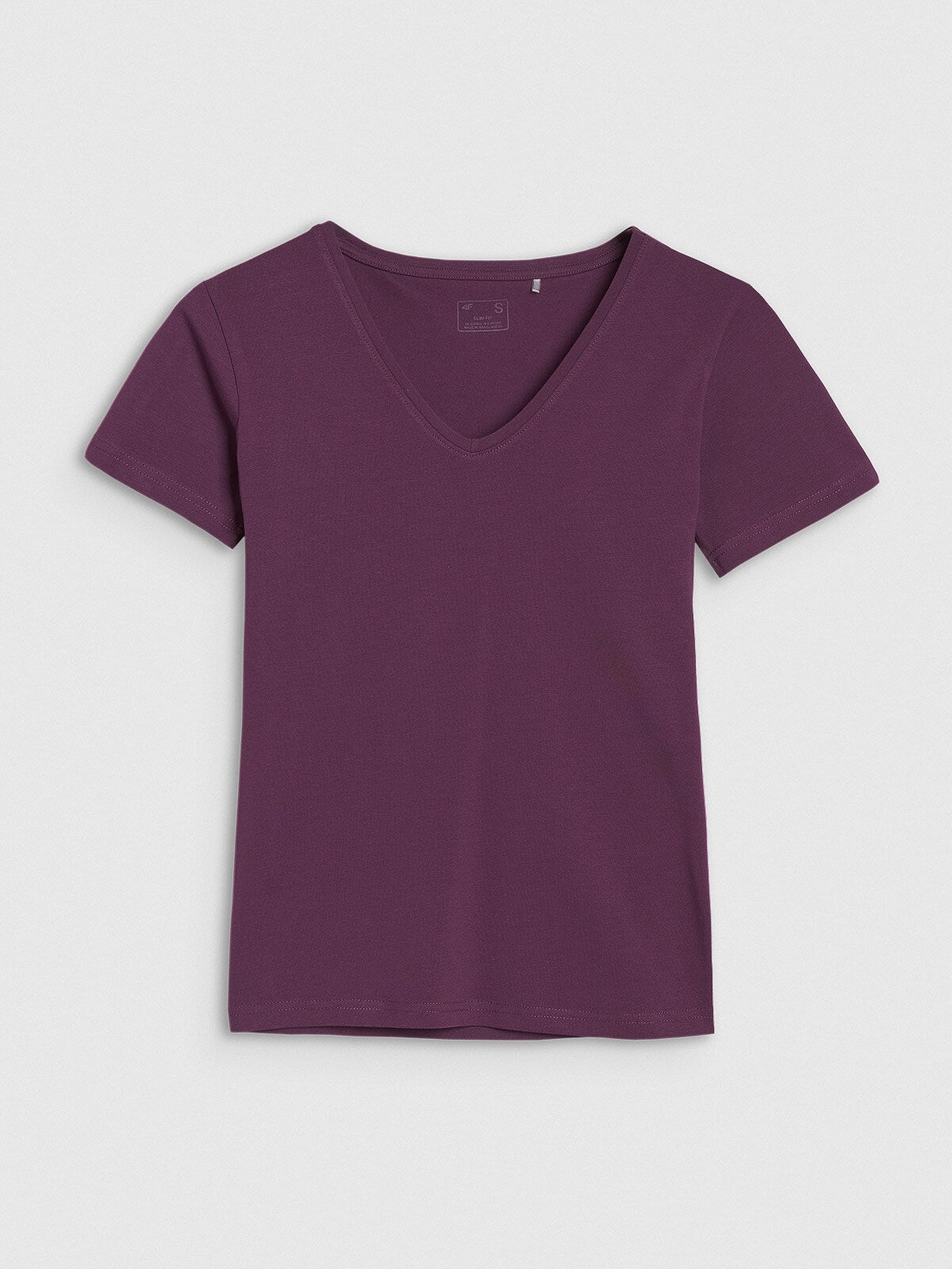 T-shirt slim gładki damski