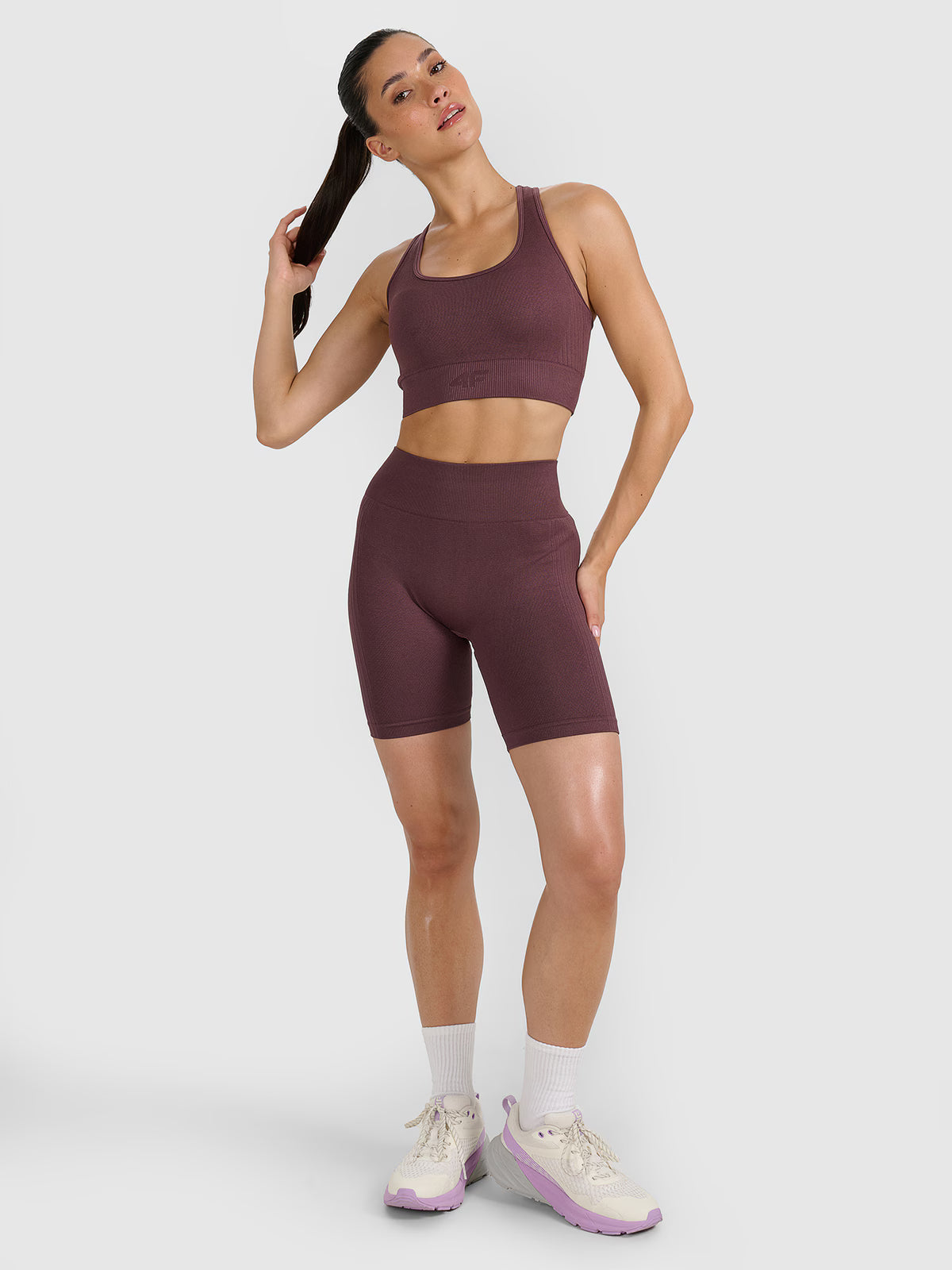 Legginsy kolarki treningowe bezszwowe damskie