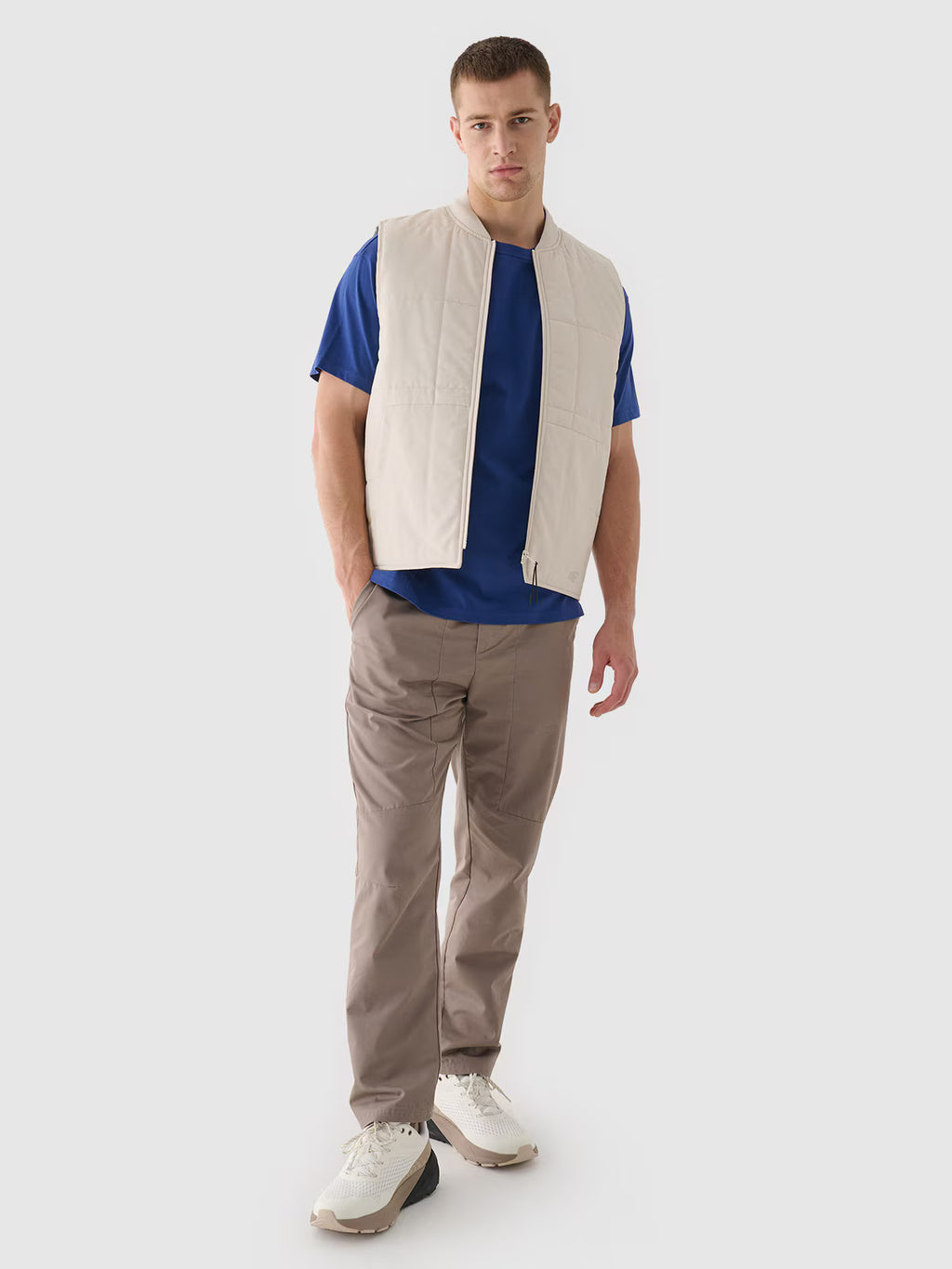 T-shirt oversize gładki męski