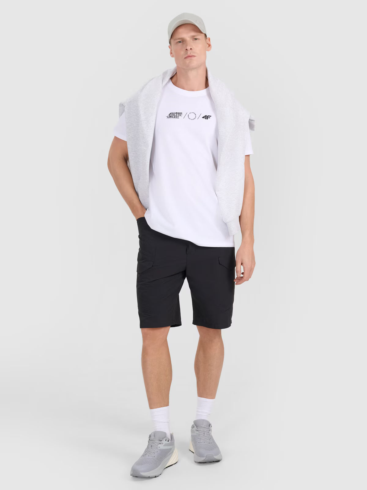 T-shirt regular z nadrukiem męski