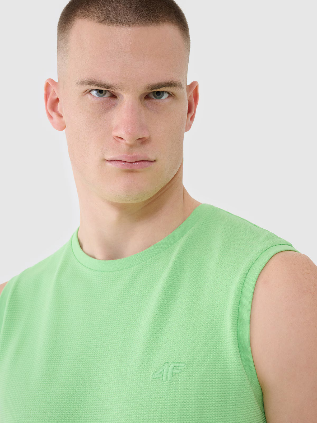 Tank top regular gładki męski