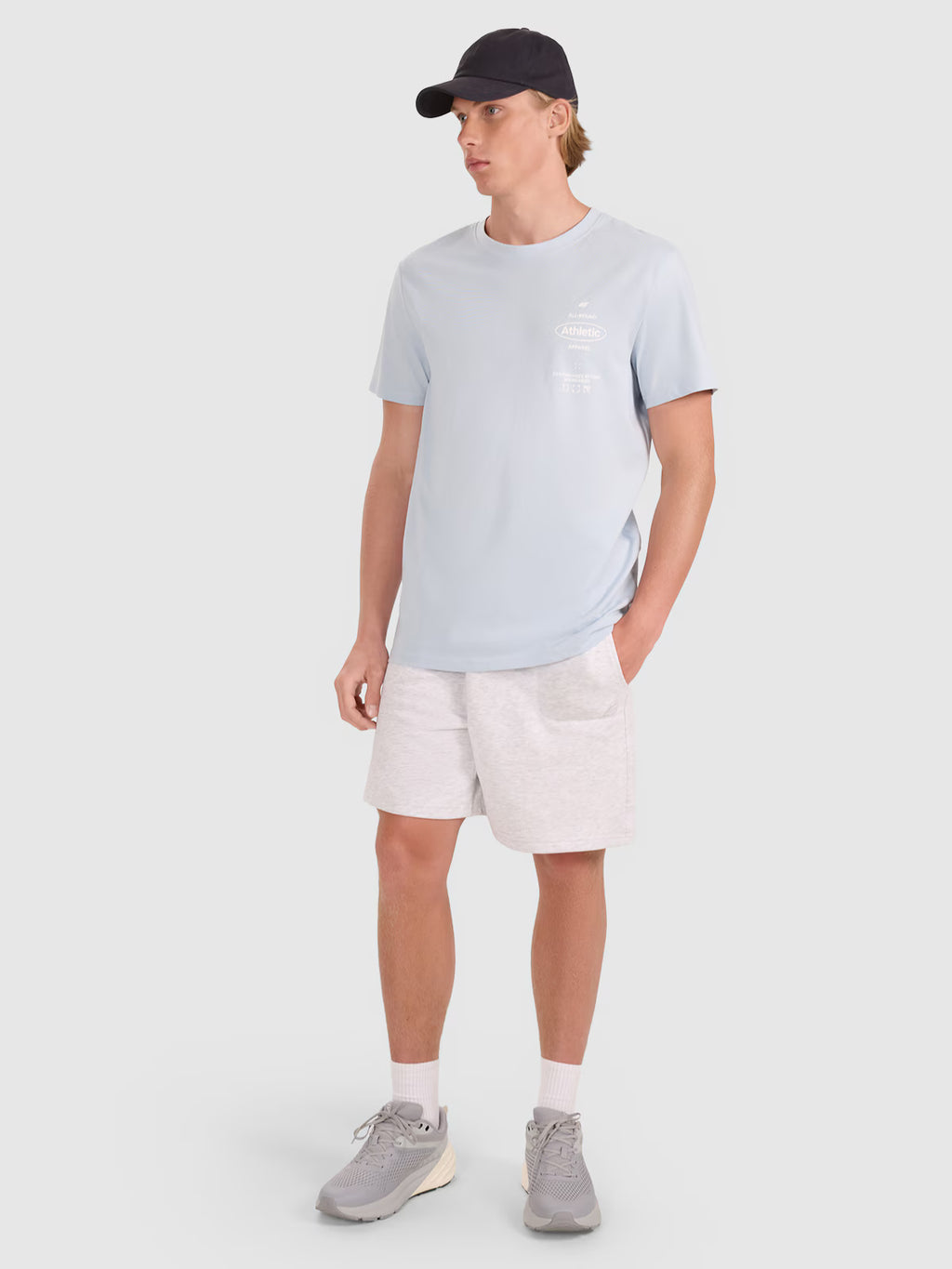 T-shirt regular z nadrukiem męski