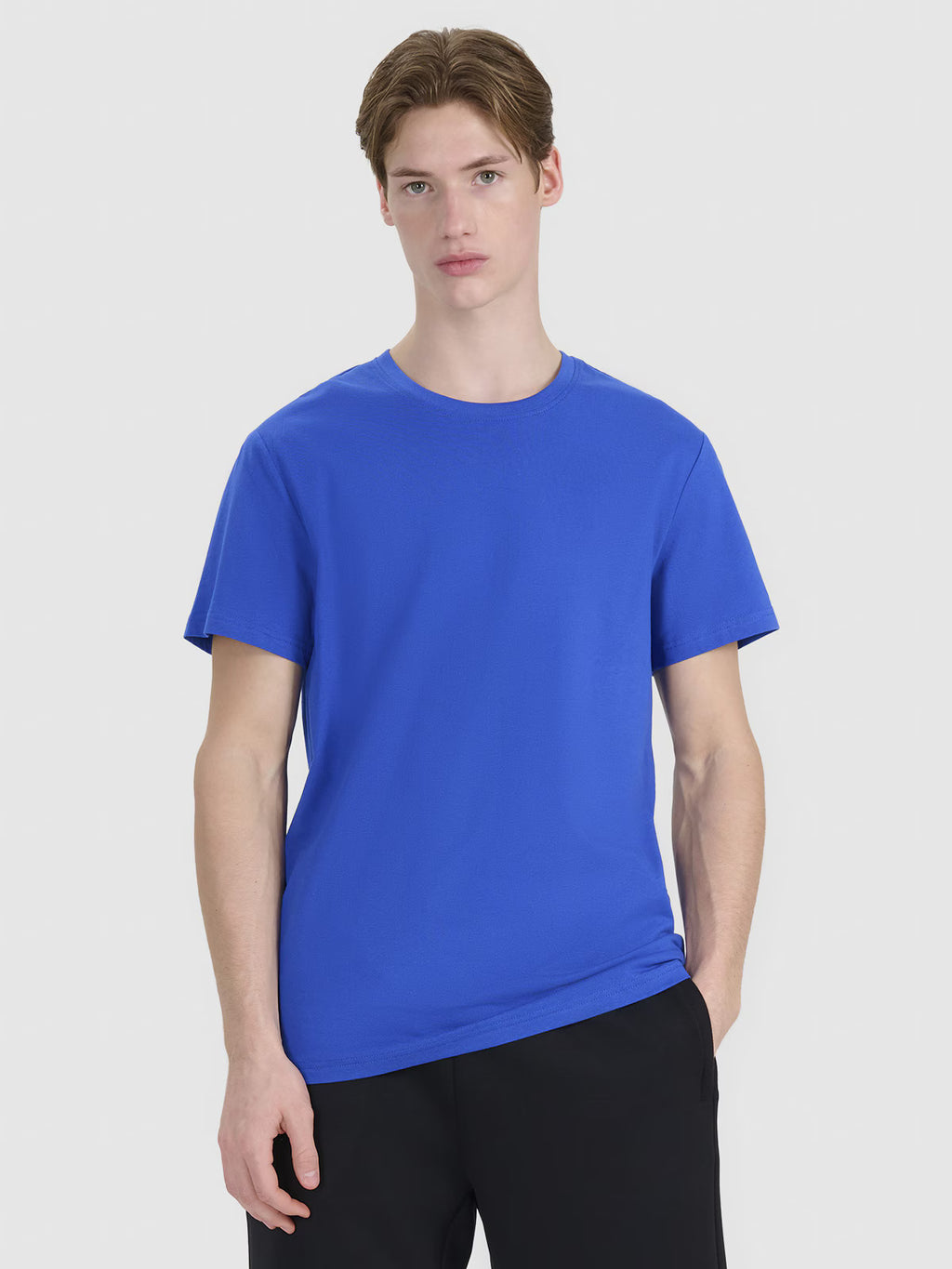 T-shirt regular z nadrukiem męski