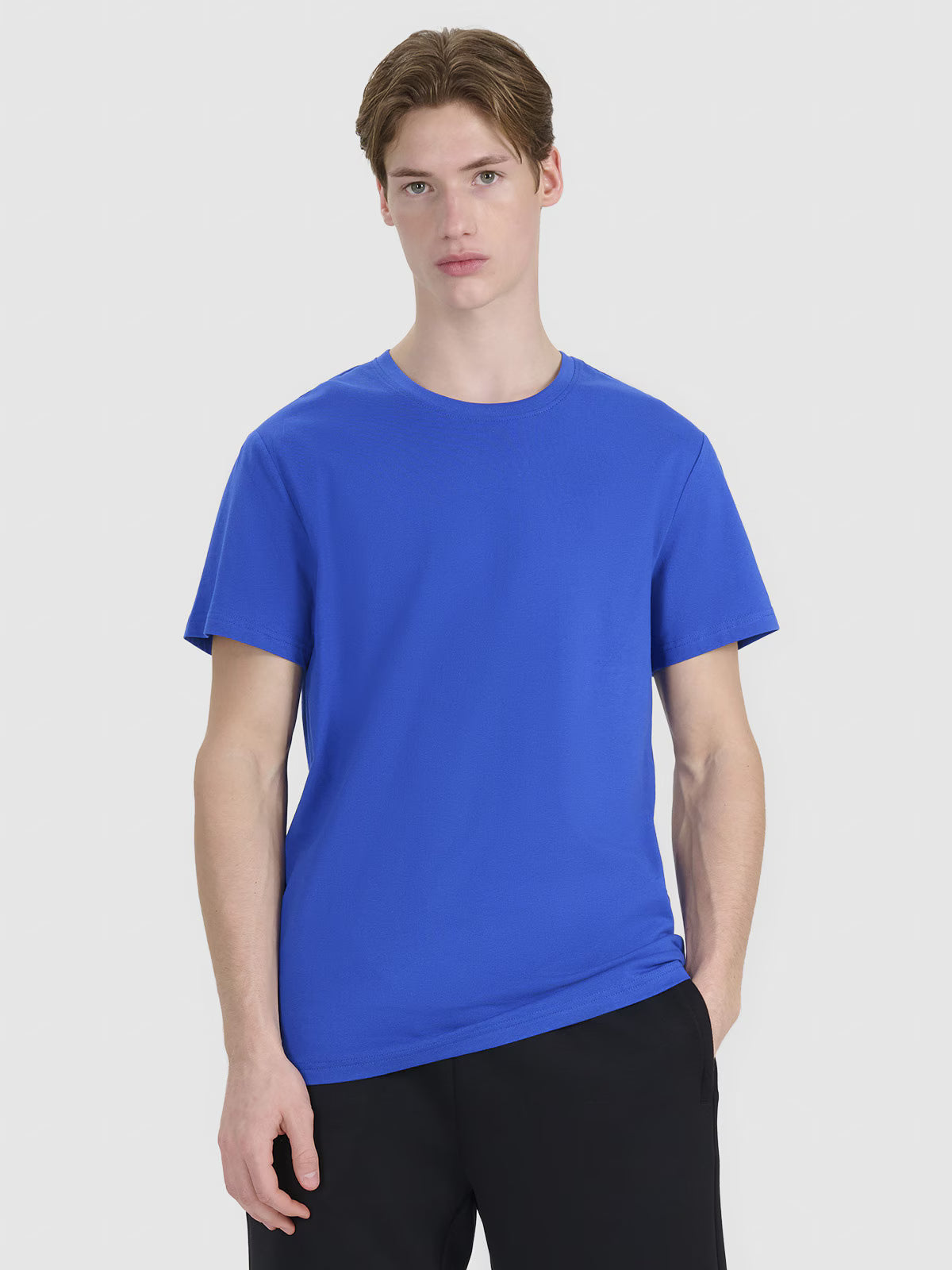 T-shirt regular z nadrukiem męski