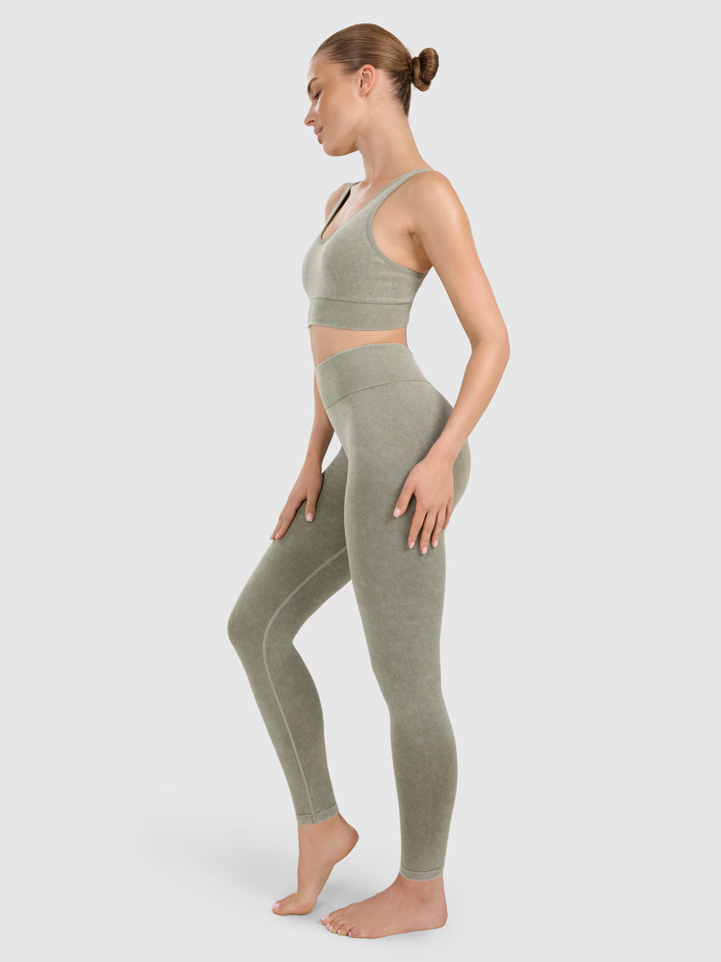 Legginsy do jogi i pilatesu bezszwowe damskie