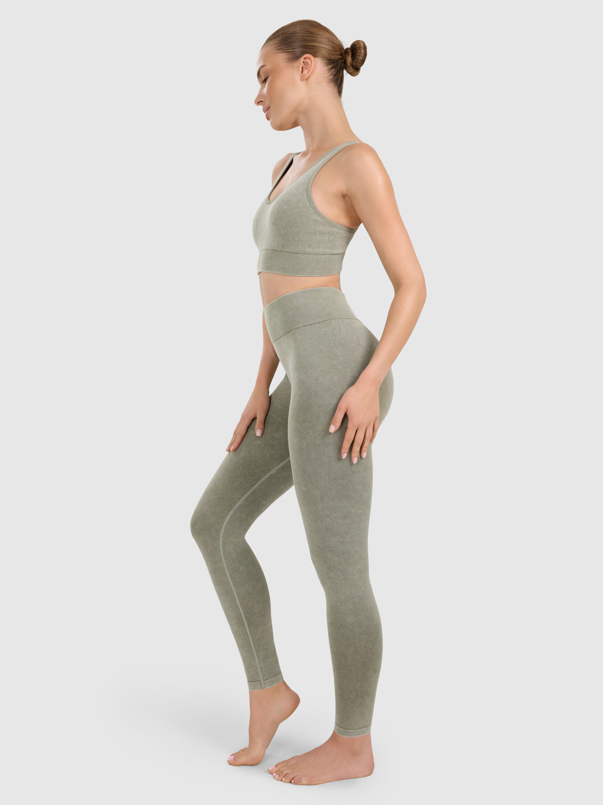 Legginsy do jogi i pilatesu bezszwowe damskie