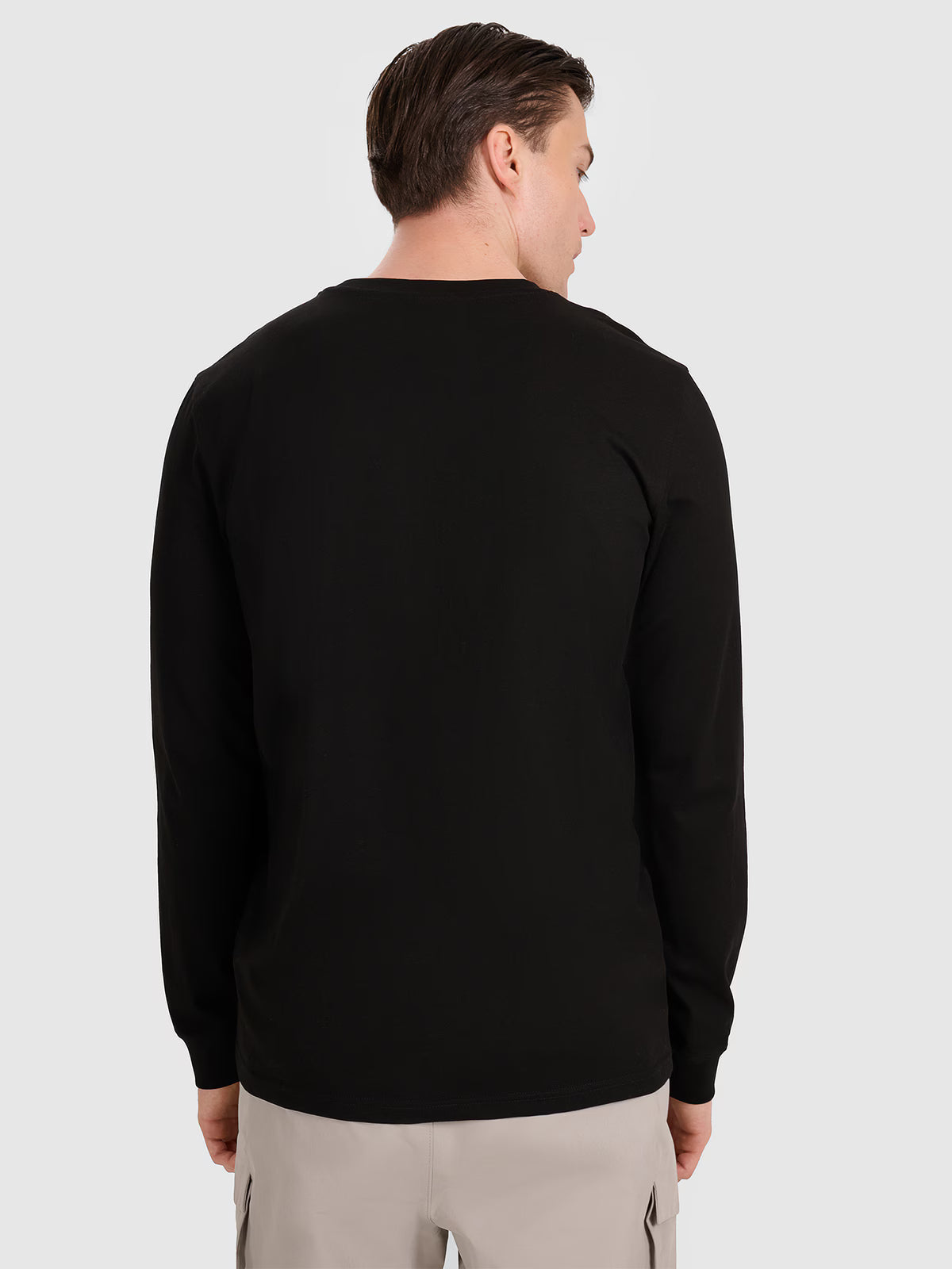 Longsleeve regular gładki męski