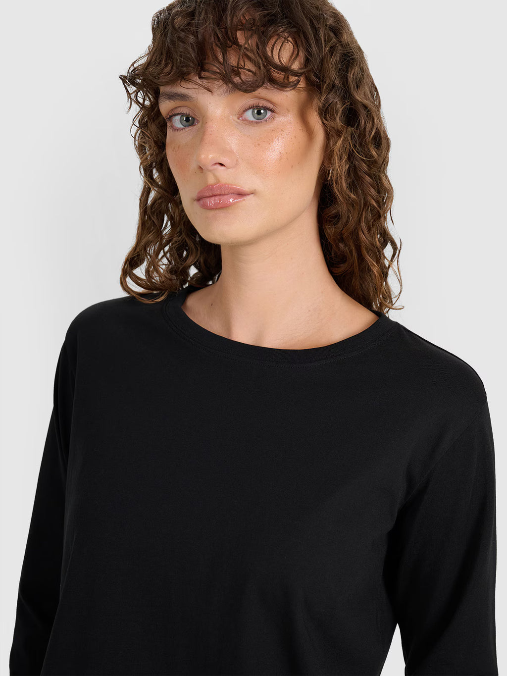 Longsleeve oversize gładki damski