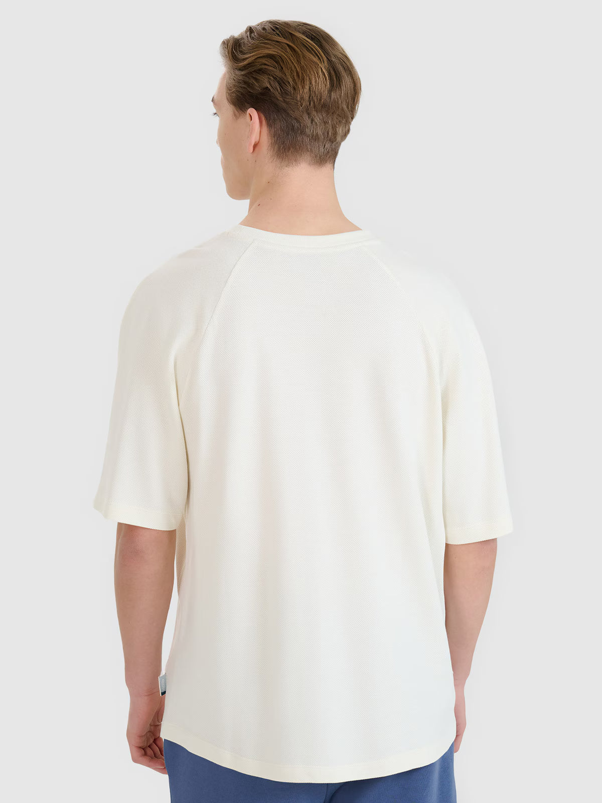 T-shirt oversize z modalem męski