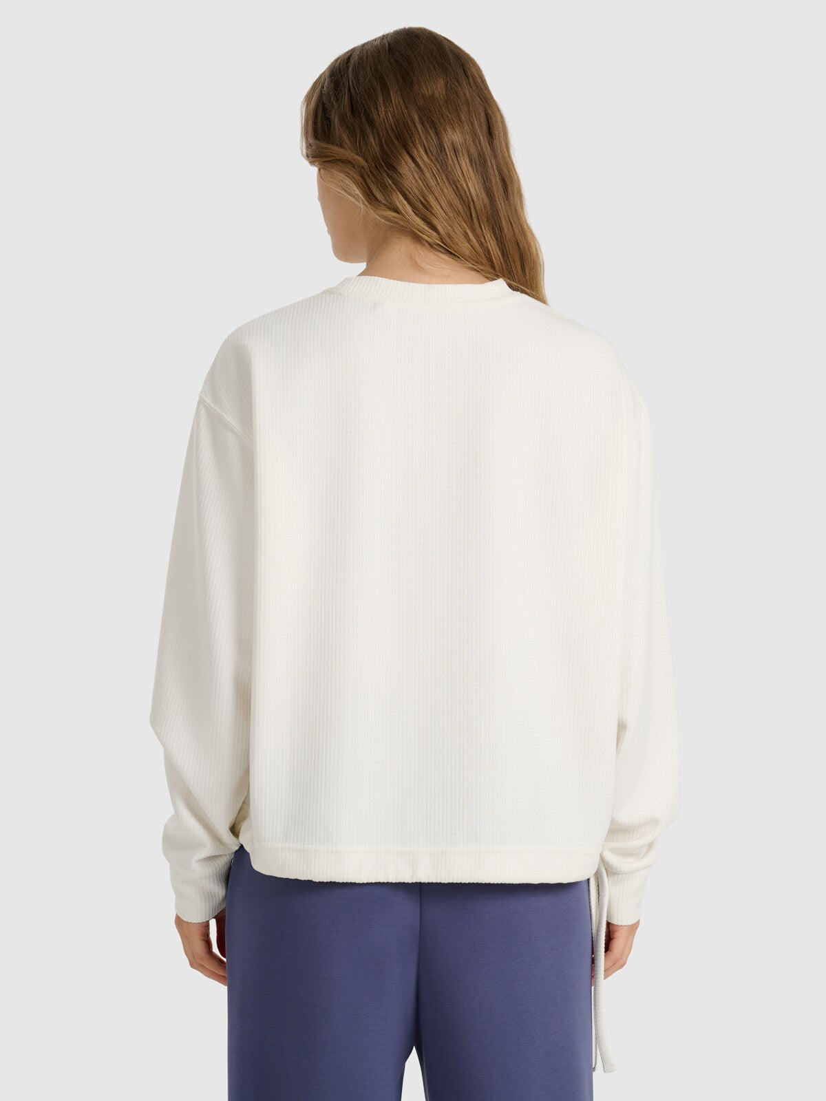 Bluza dresowa nierozpinana z modalem damska