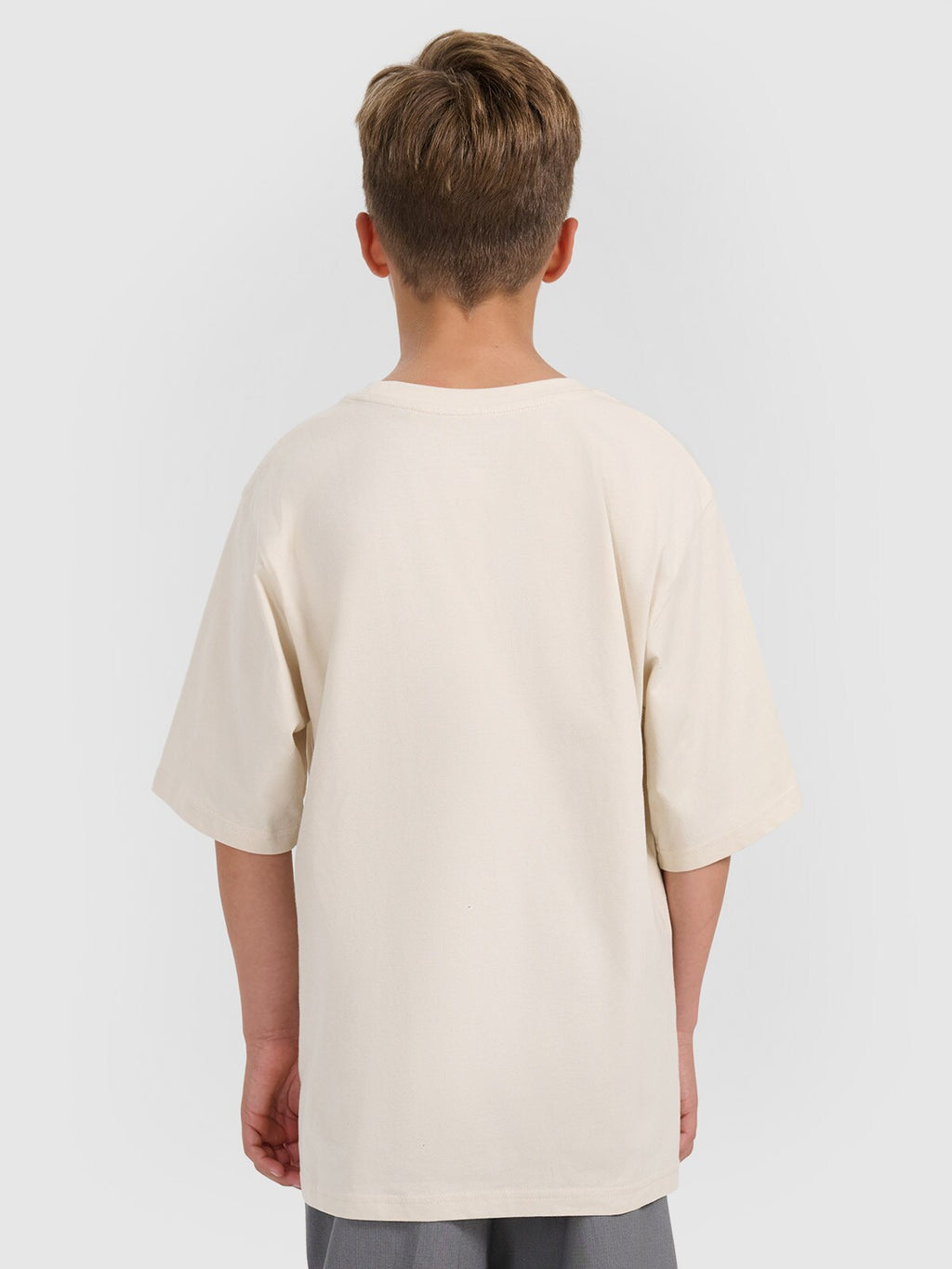 T-shirt loose z nadrukiem chłopięcy