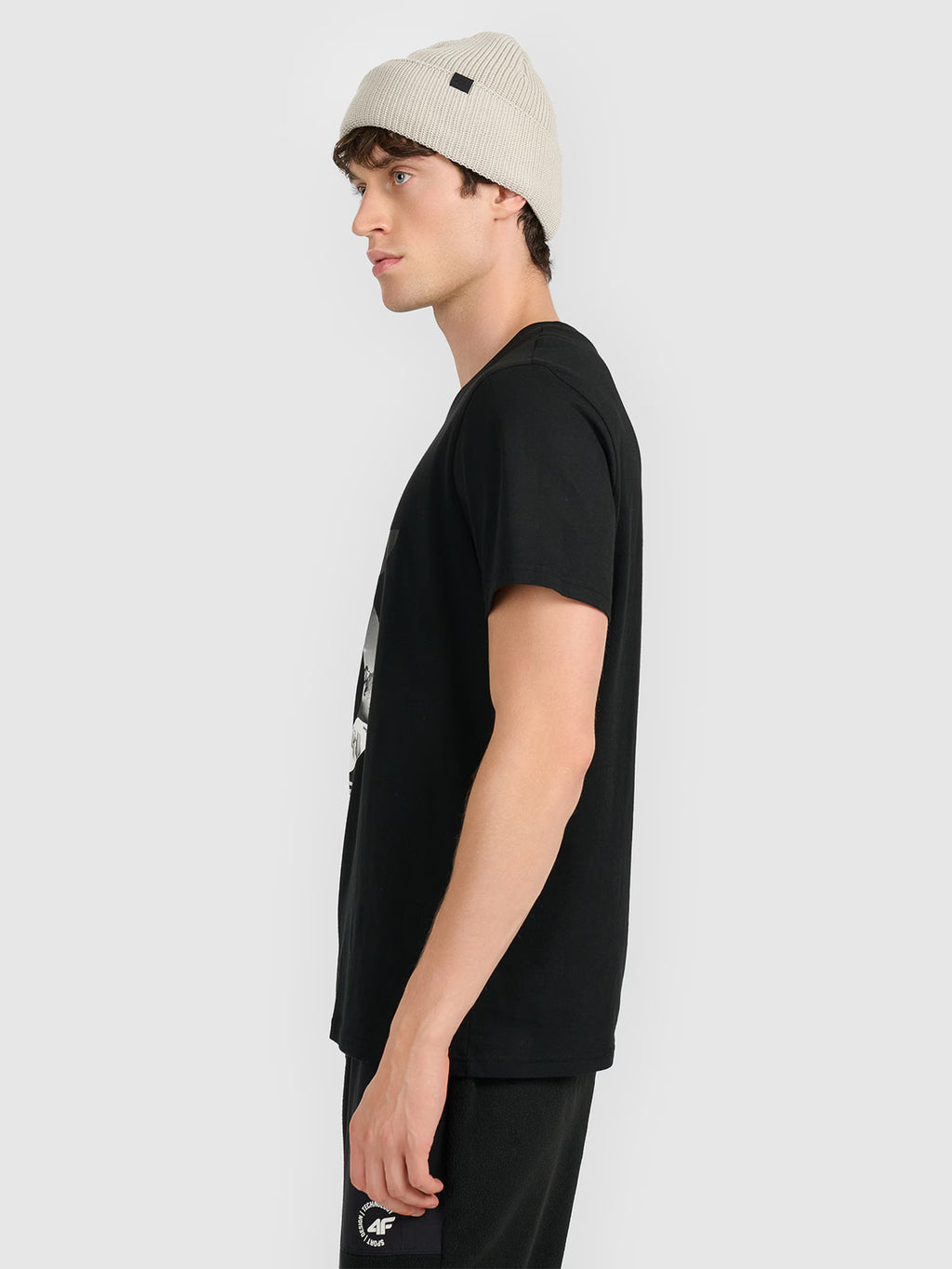 T-shirt regular z nadrukiem męski