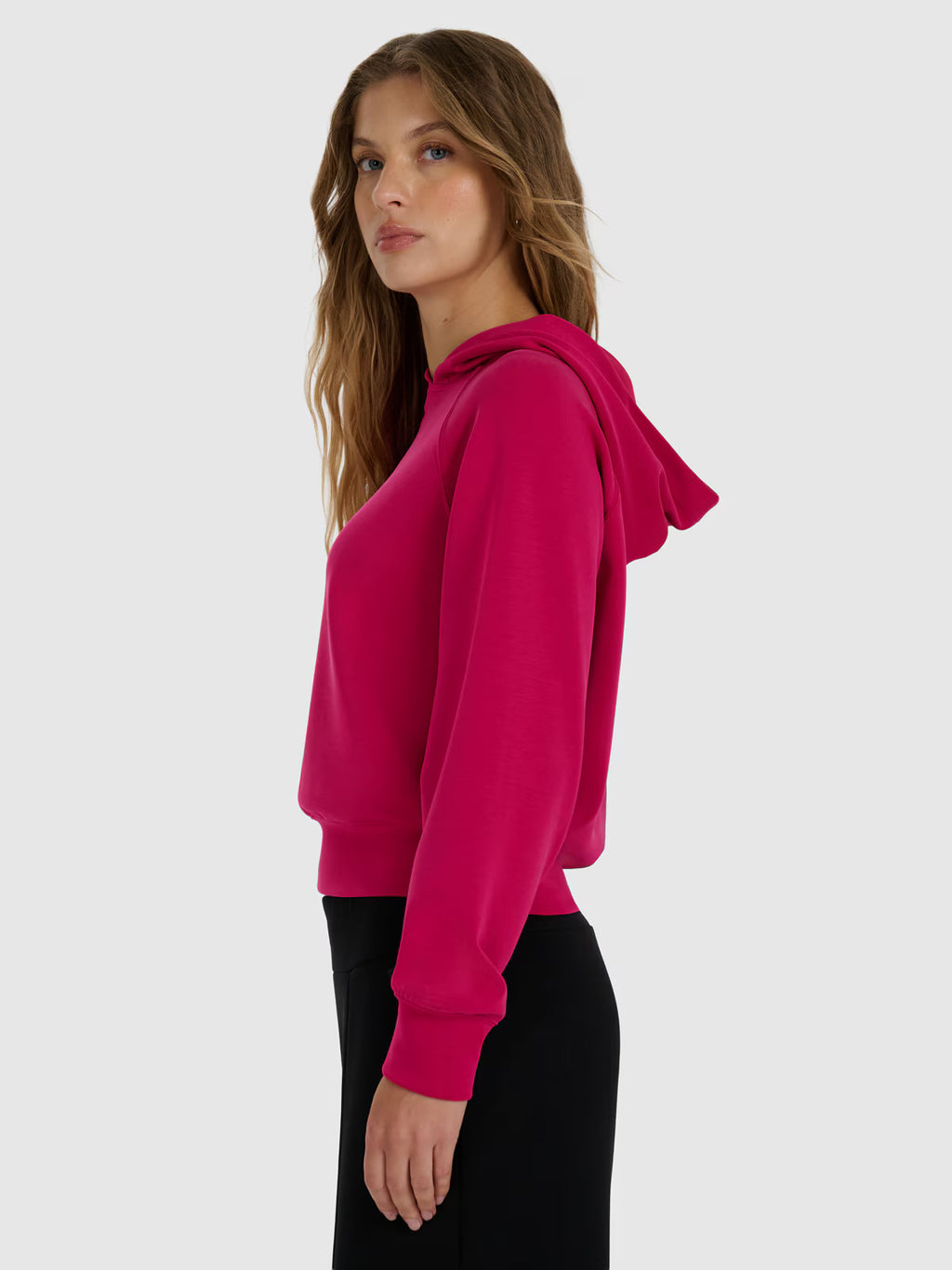 Bluza dresowa nierozpinana z modalem damska