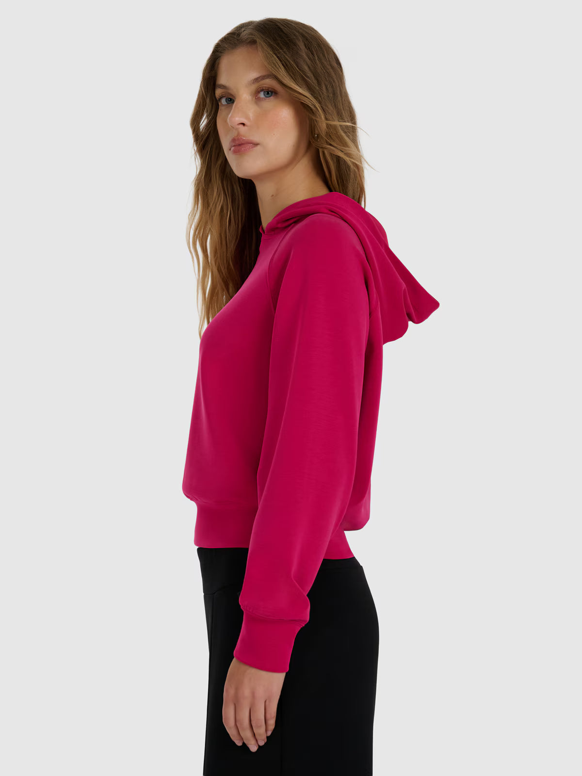Bluza dresowa nierozpinana z modalem damska