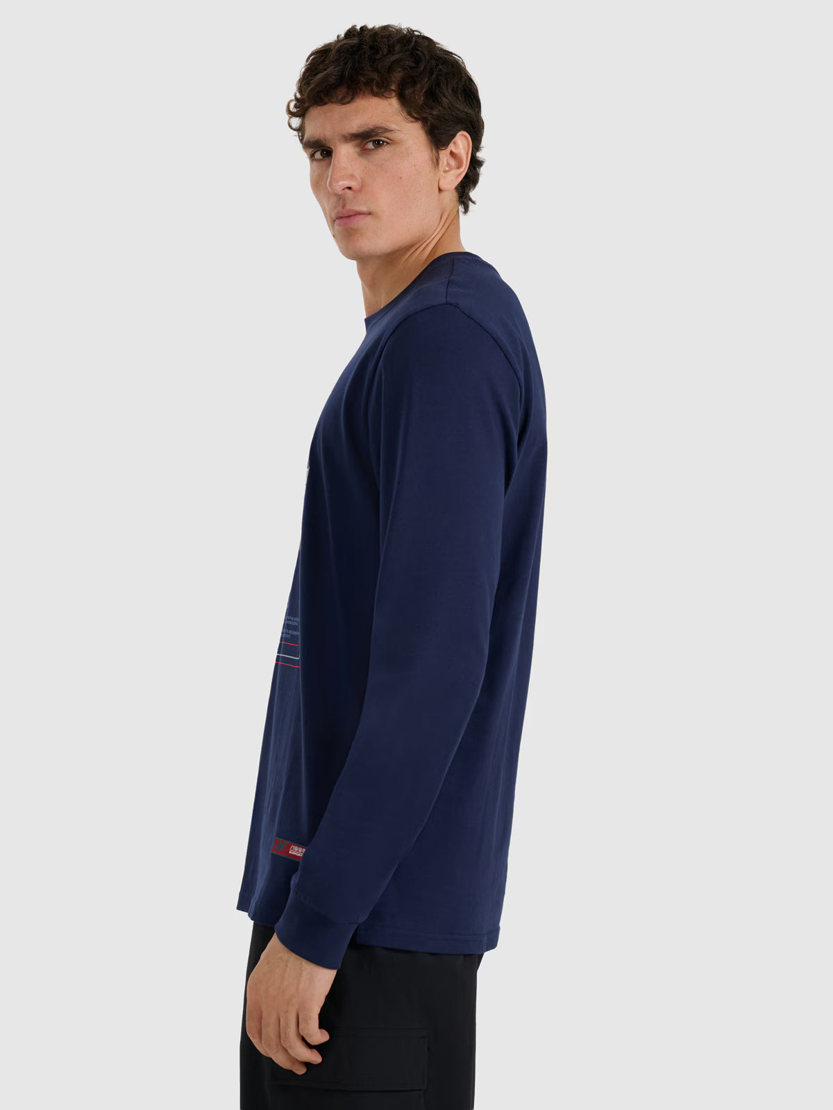 Longsleeve regular z nadrukiem męski
