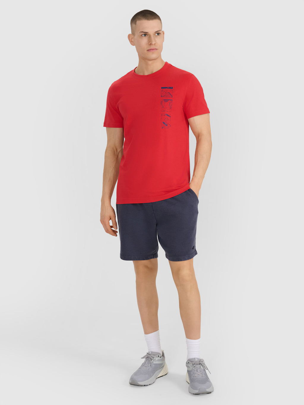 T-shirt regular z nadrukiem męski