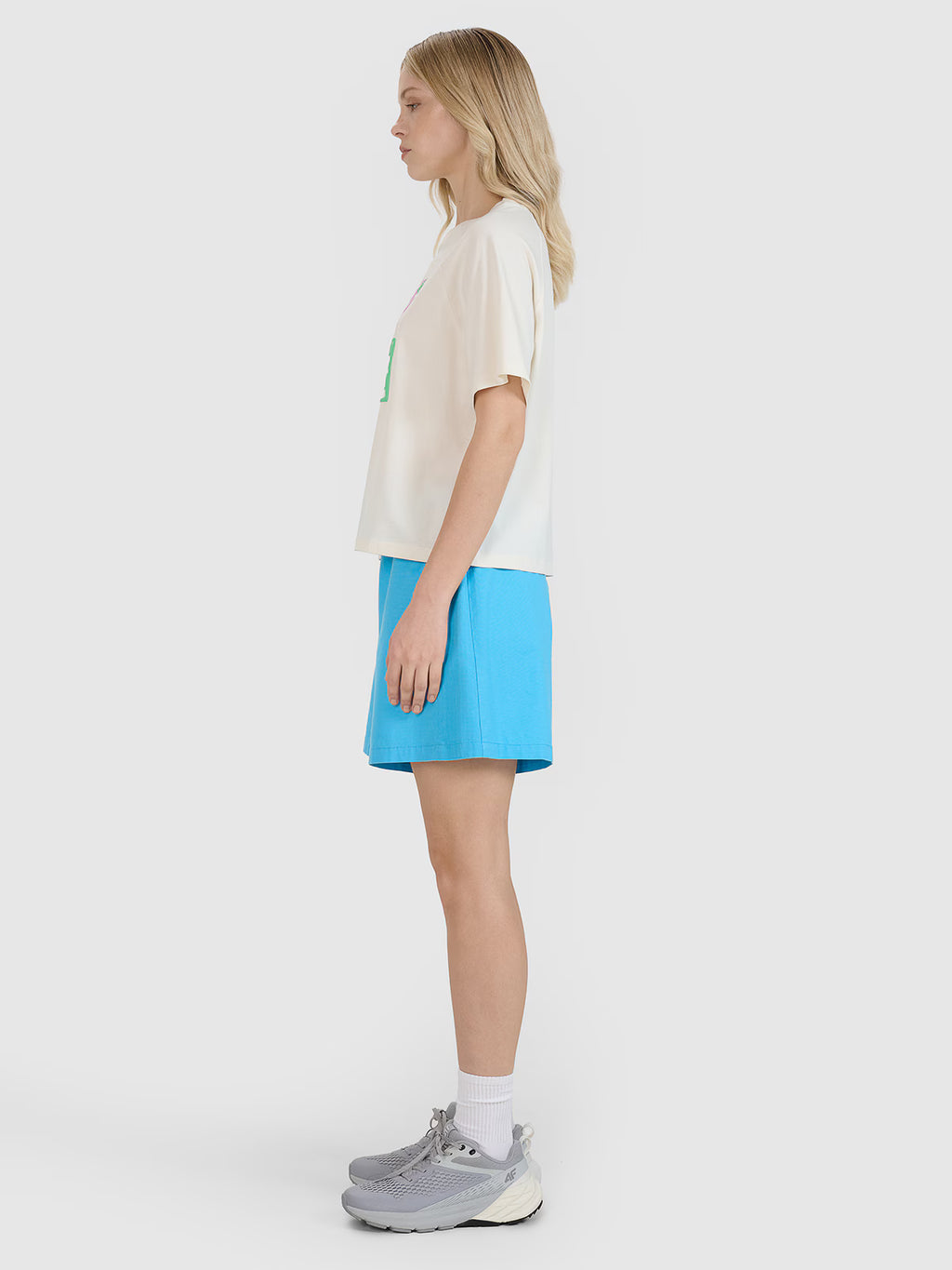T-shirt oversize z nadrukiem damski