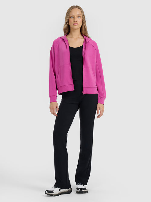 Bluza dresowa rozpinana z modalem damska