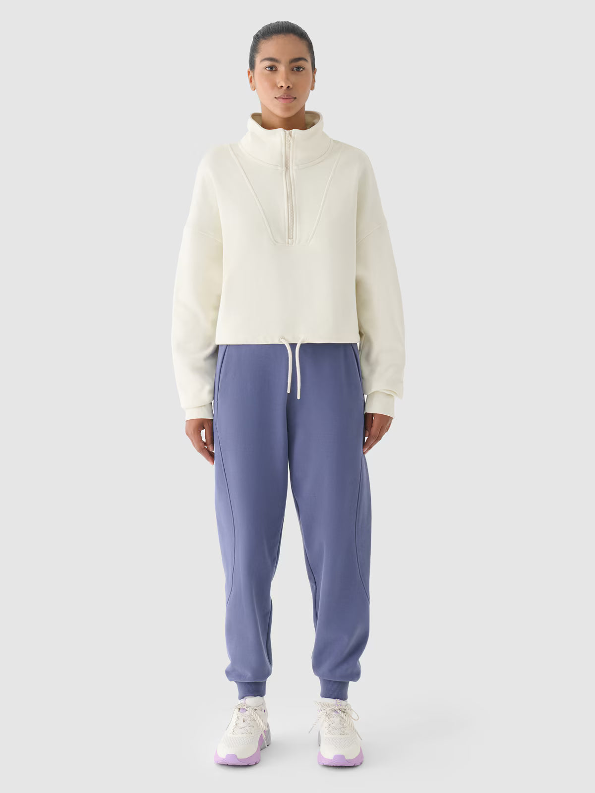 Bluza dresowa bez kaptura damska 4F x Anna Lewandowska