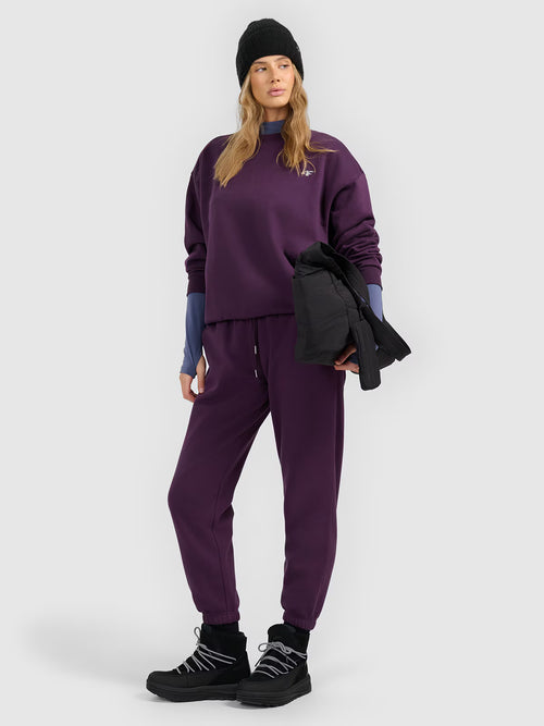 Bluza dresowa nierozpinana bez kaptura damska