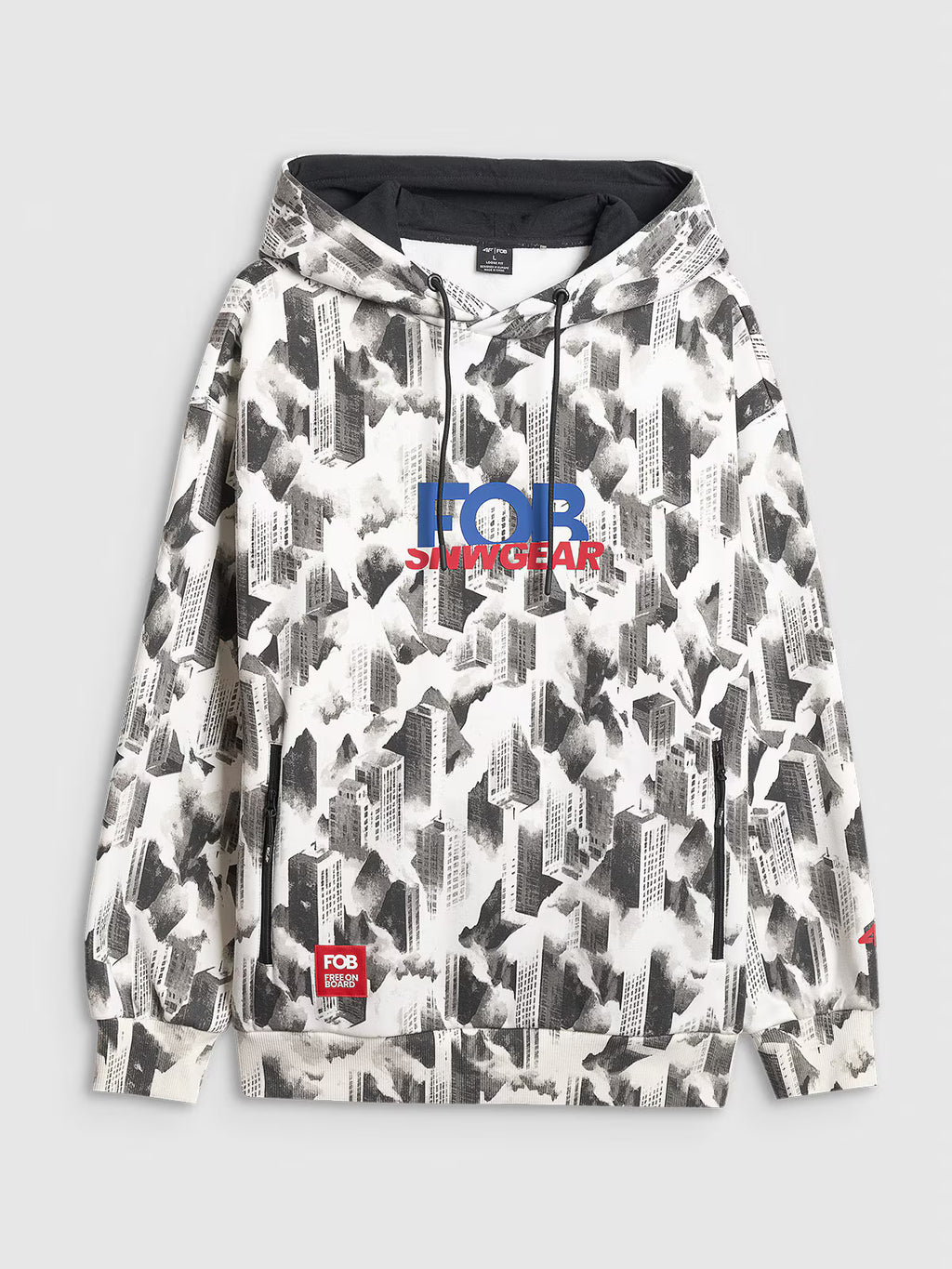 Bluza dresowa loose z kapturem męska