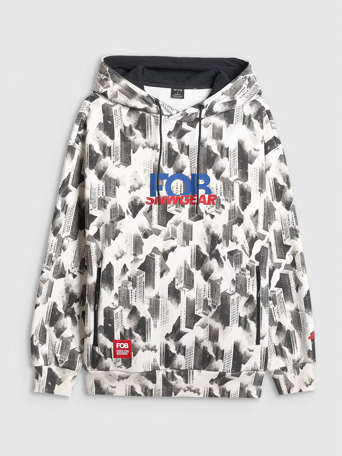 Bluza dresowa loose z kapturem męska