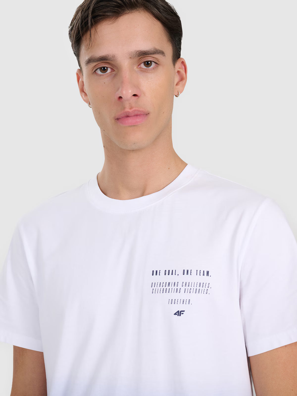 T-shirt regular z nadrukiem męski