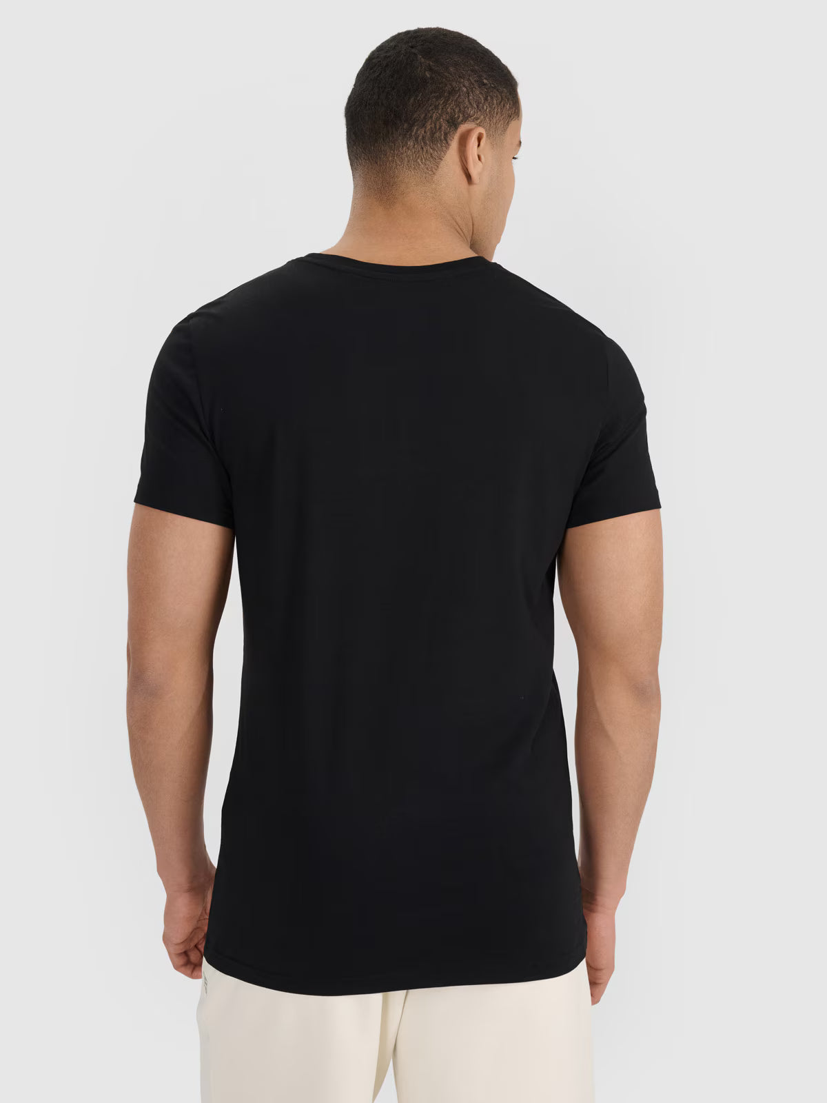 T-shirt slim gładki męski (2-pack)