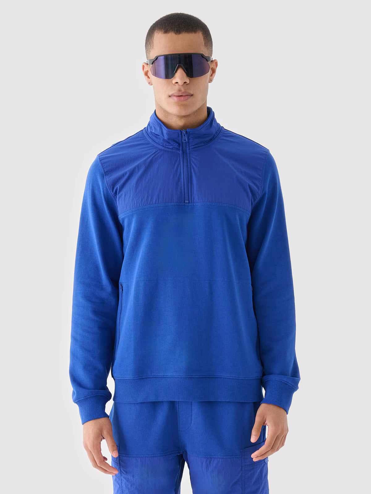 Bluza dresowa nierozpinana bez kaptura męska