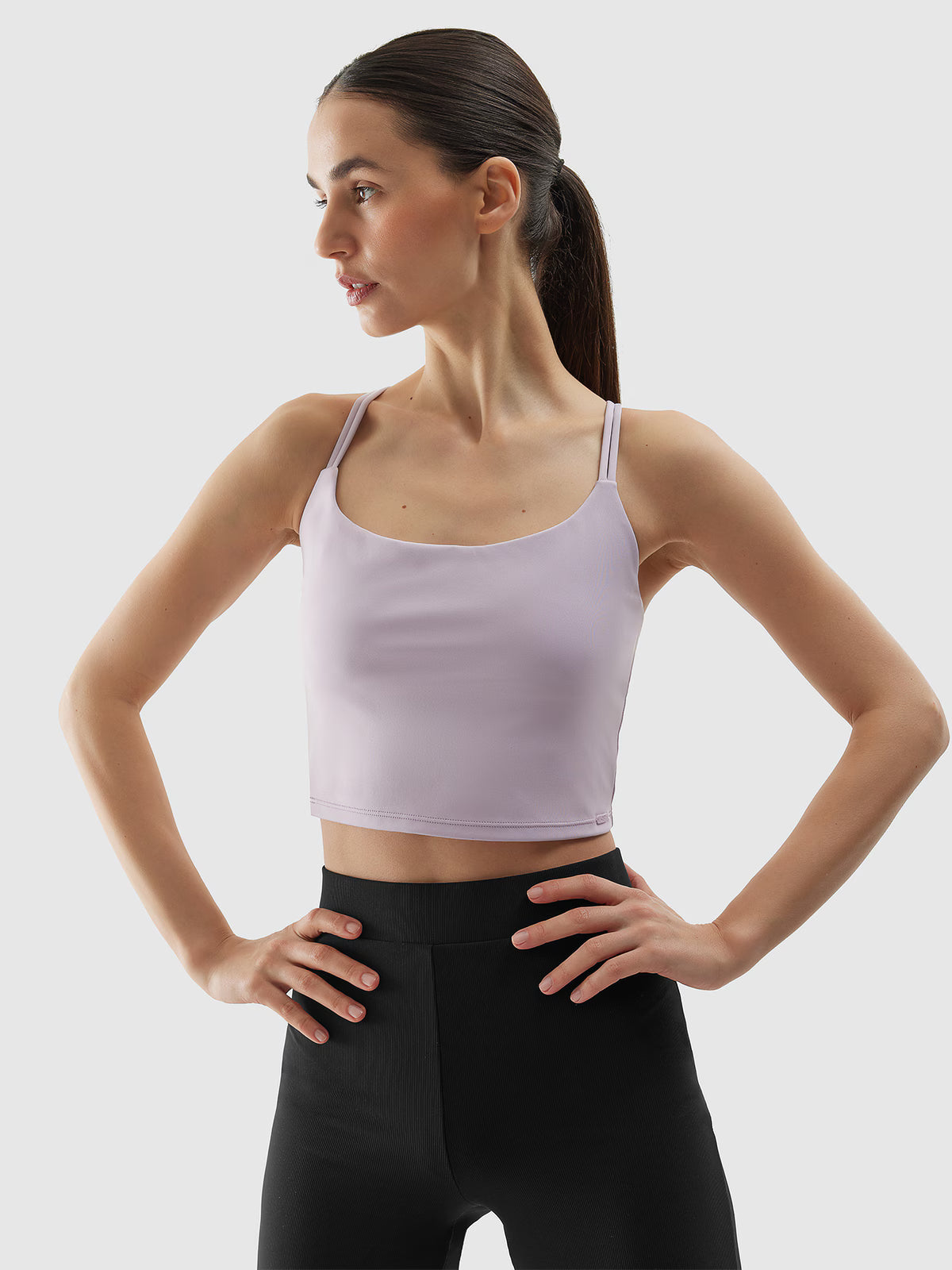 Crop top do jogi i pilatesu z materiału z recyklingu damski