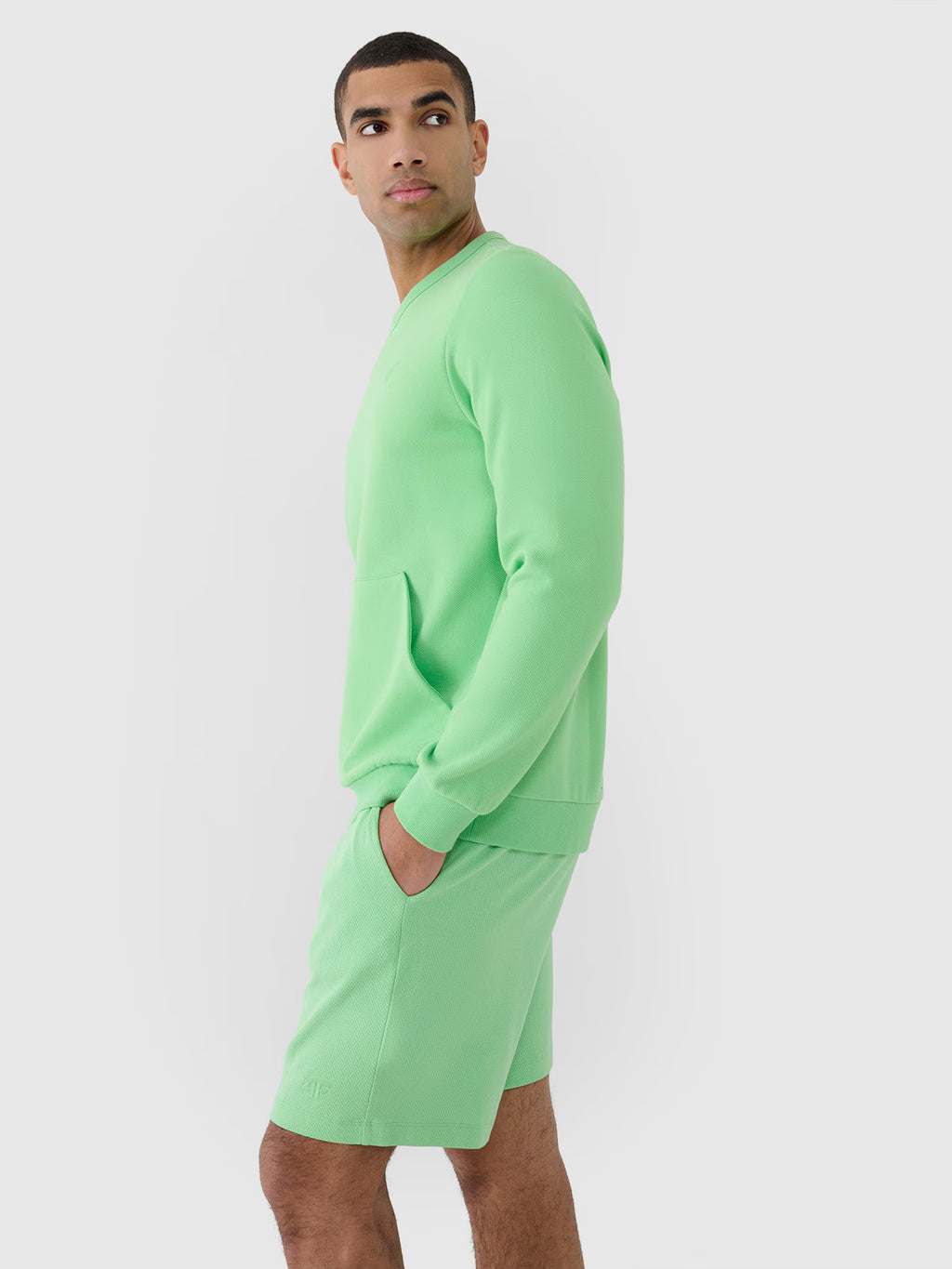 Bluza dresowa nierozpinana bez kaptura męska