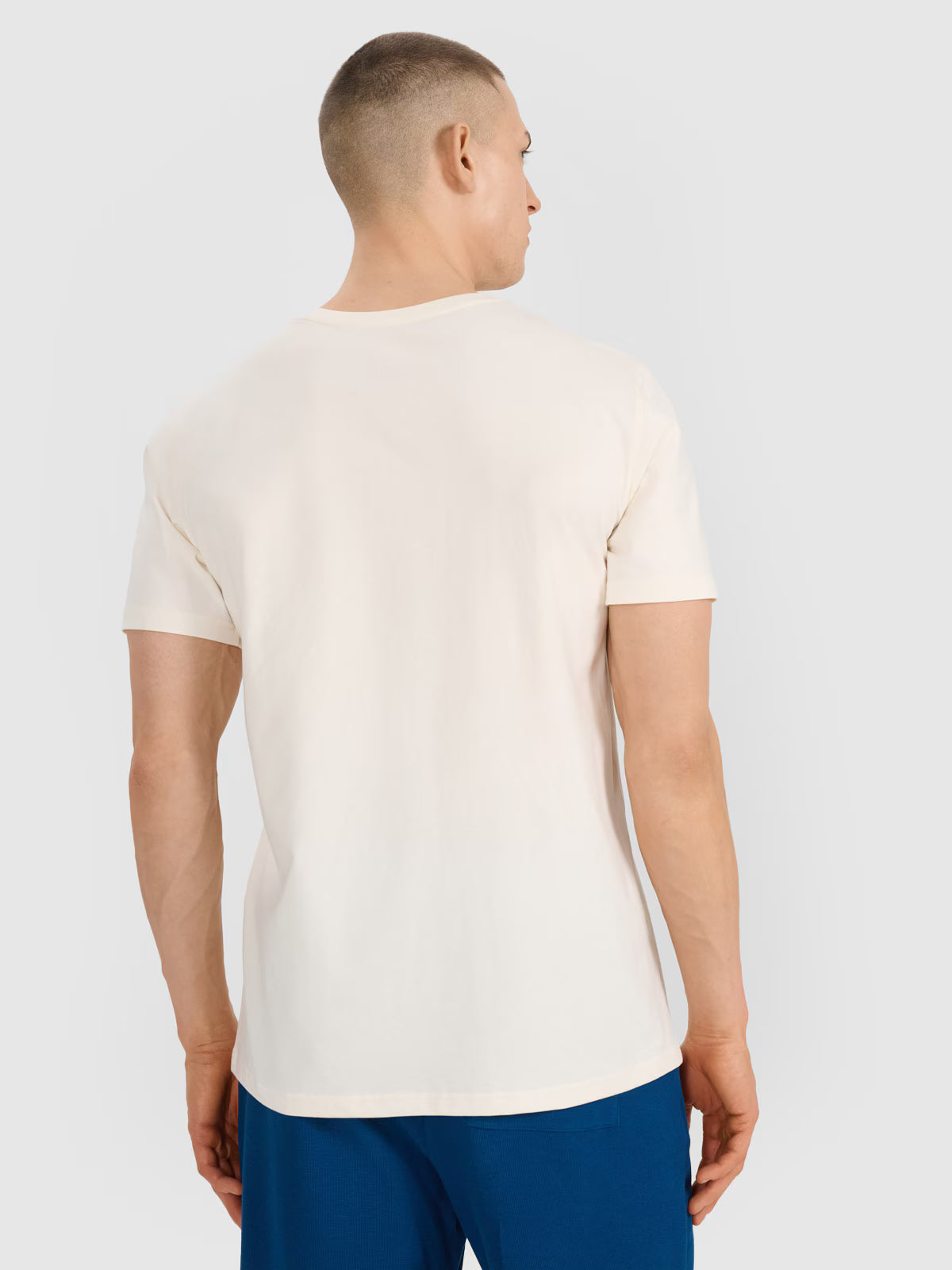 T-shirt regular z nadrukiem męski