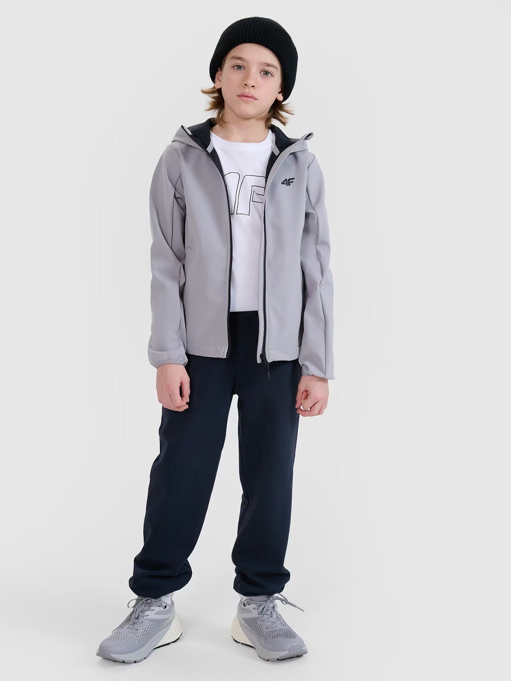 Kurtka softshell wiatroodporna membrana 5000 chłopięca