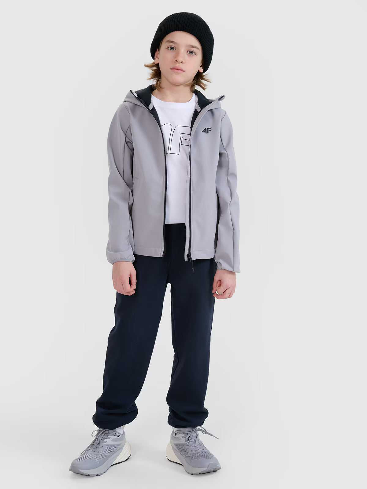 Kurtka softshell wiatroodporna membrana 5000 chłopięca