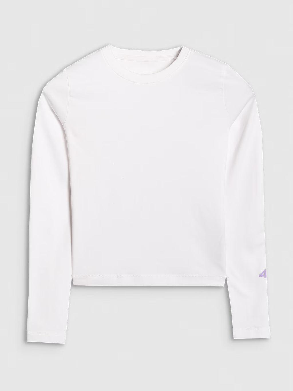 Longsleeve slim gładki dziewczęcy