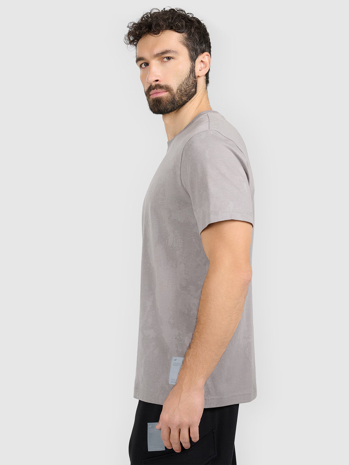 T-shirt regular z nadrukiem męski