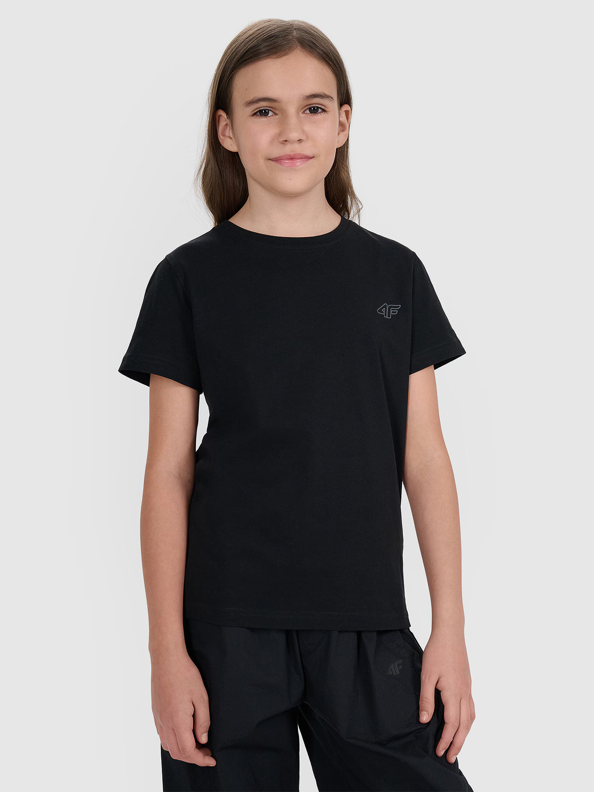 T-shirt regular gładki (2-pack) dziecięcy