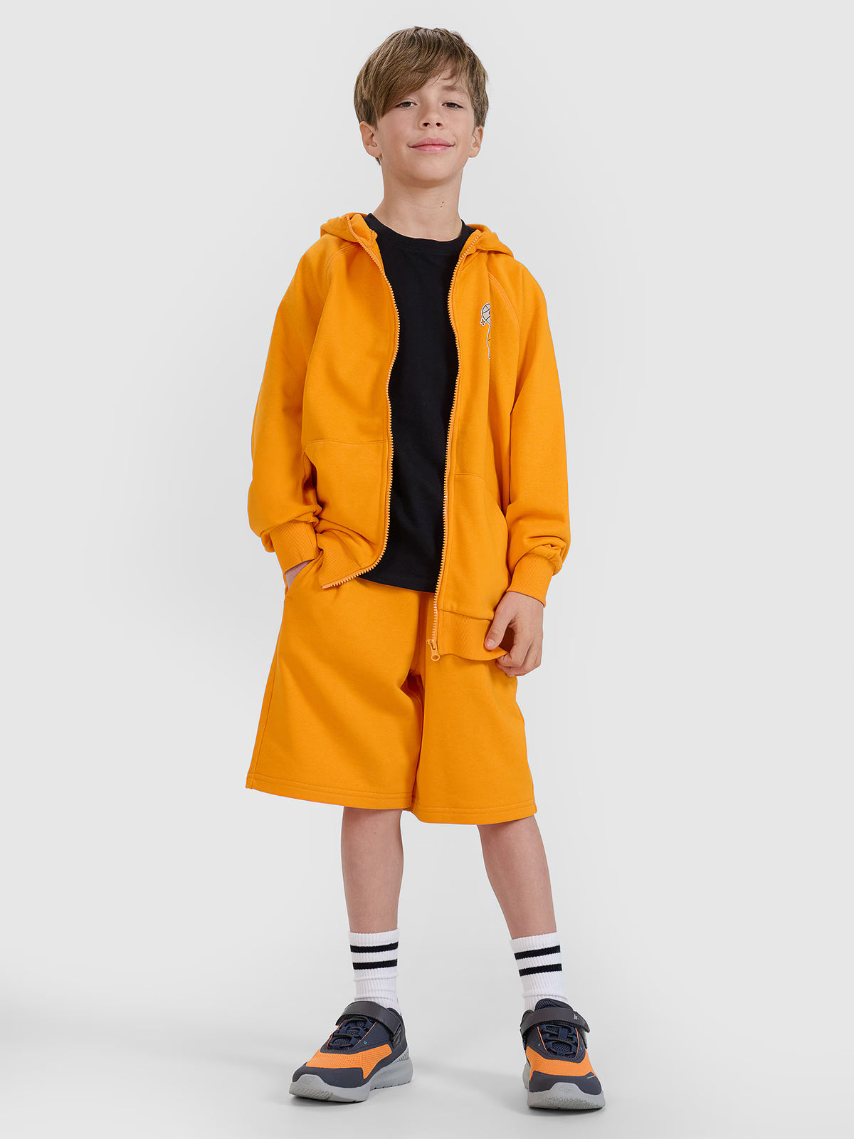 Bluza dresowa rozpinana z kapturem chłopięca