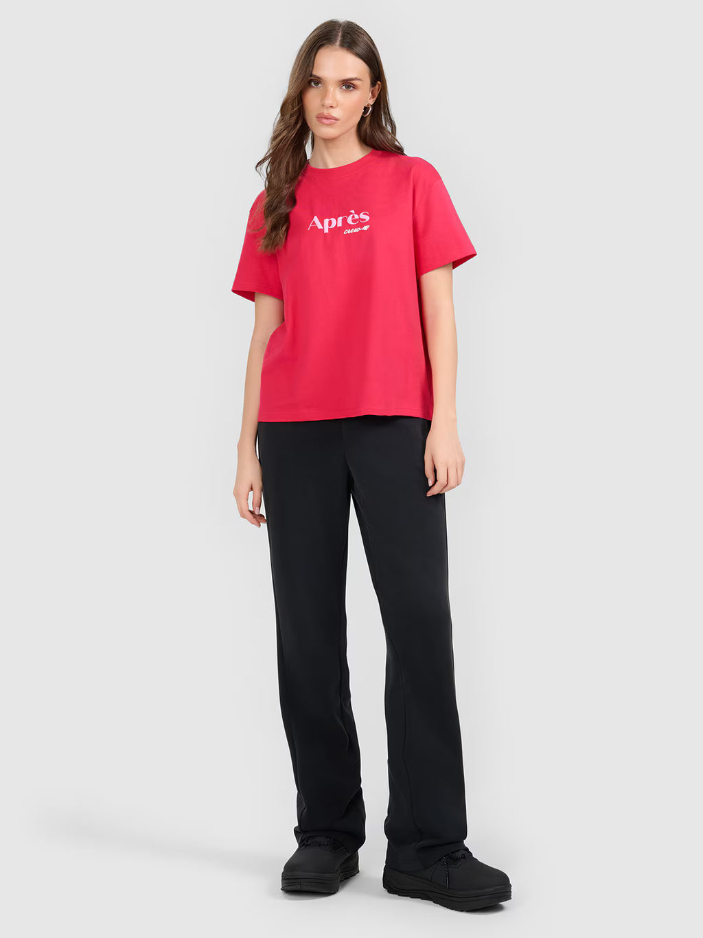 T-shirt boxy z nadrukiem damski