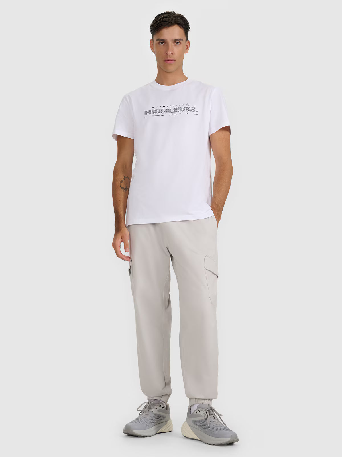 T-shirt regular z nadrukiem męski