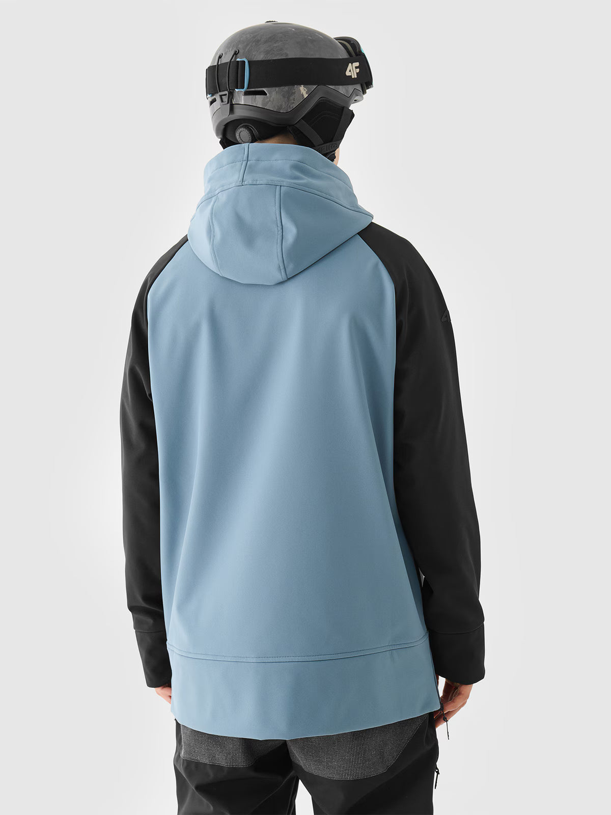 Długa bluza snowboardowa z softshellu membrana 5000 męska