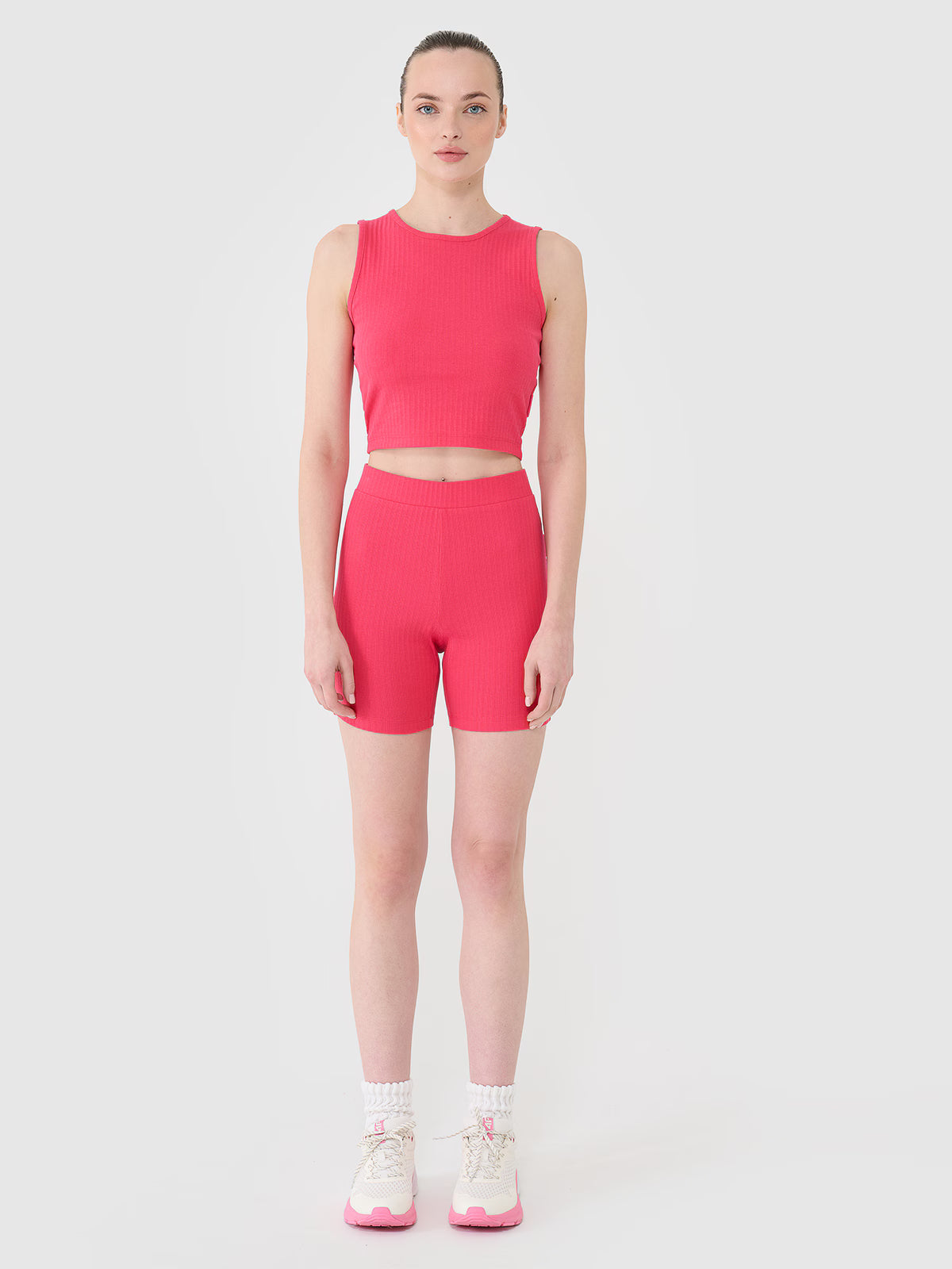 Legginsy krótkie dzianinowe damskie