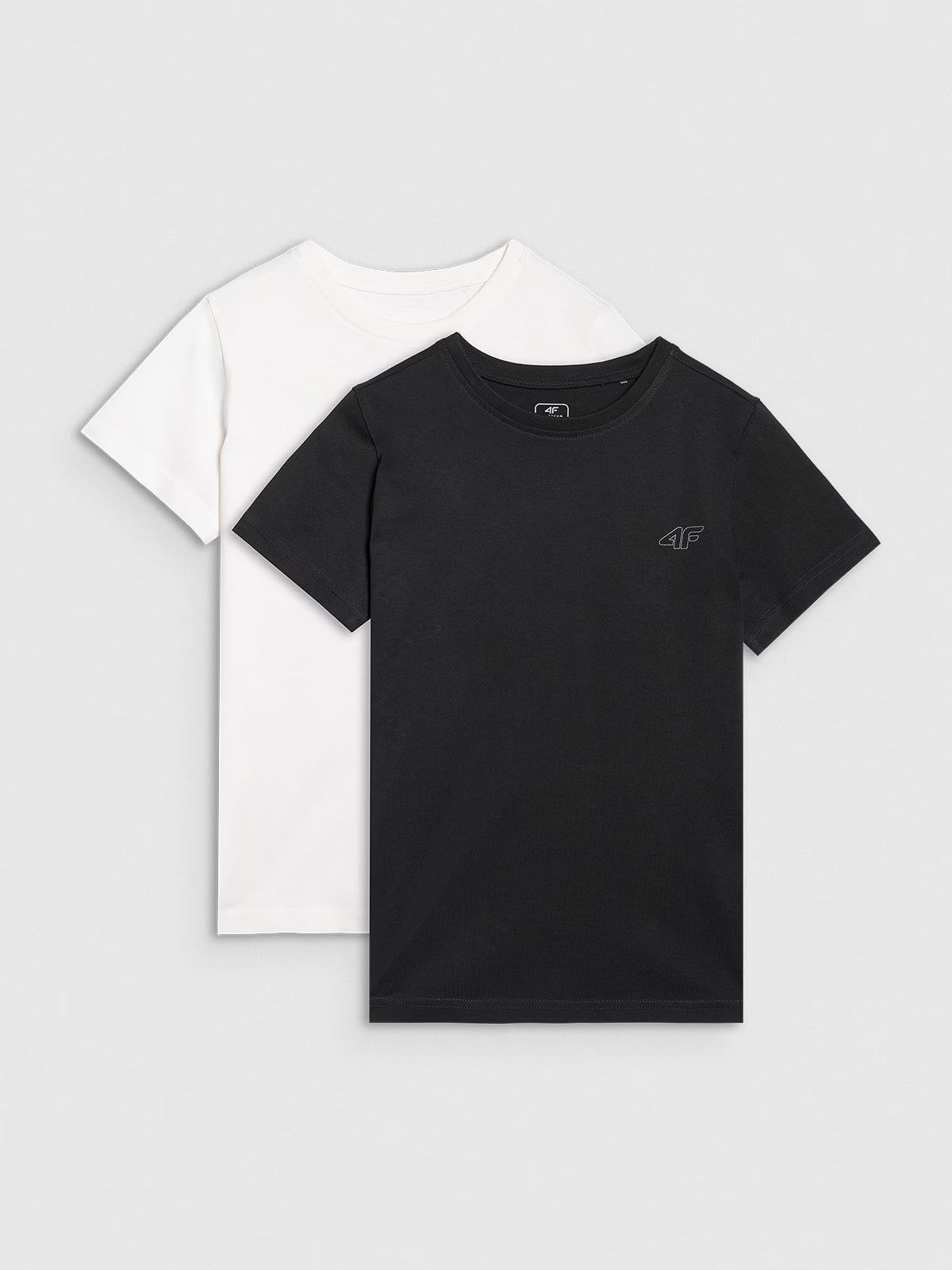T-shirt regular gładki (2-pack) dziecięcy