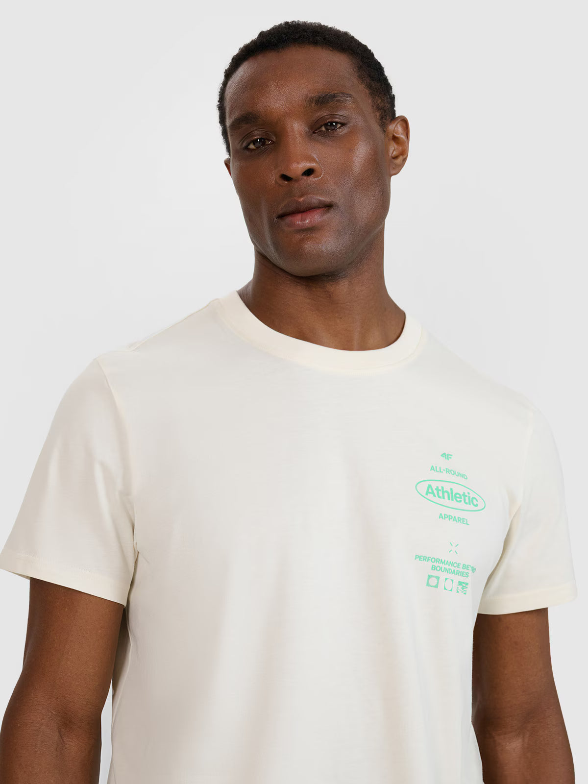 T-shirt regular z nadrukiem męski
