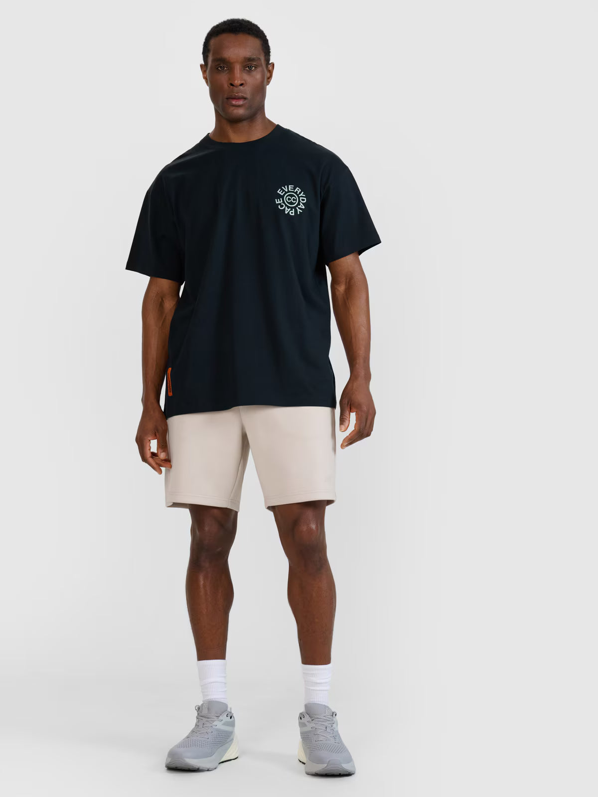 T-shirt oversize z nadrukiem męski