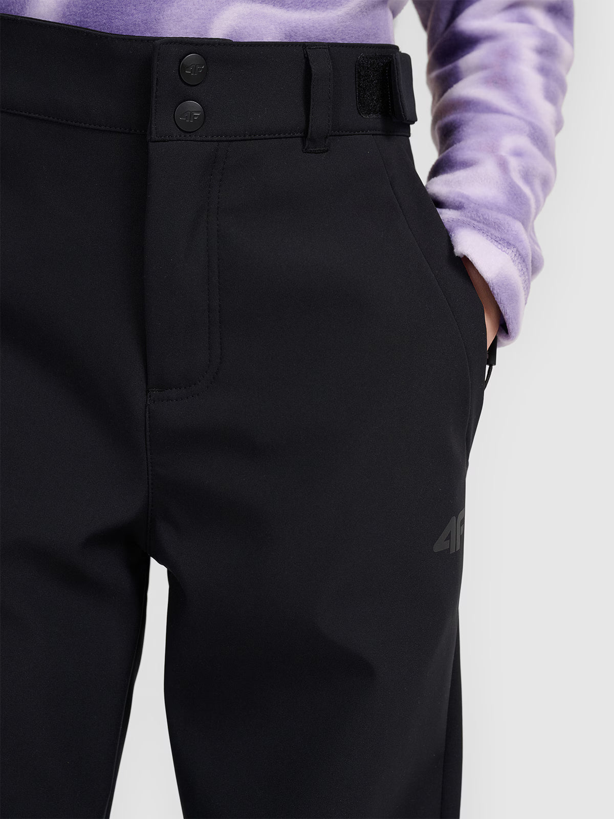 Spodnie narciarskie softshell membrana 5000 dziecięce
