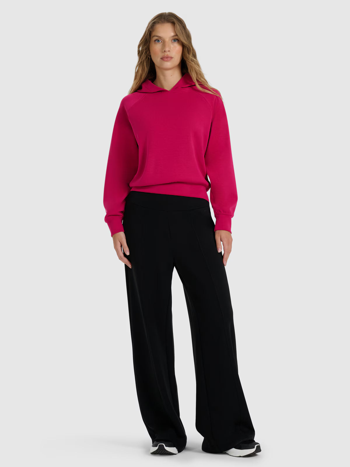 Bluza dresowa nierozpinana z modalem damska