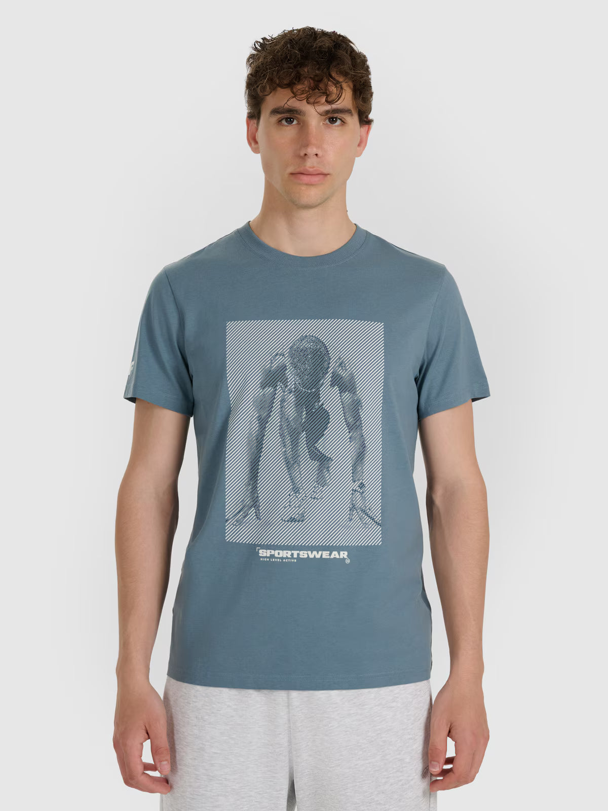 T-shirt regular z nadrukiem męski